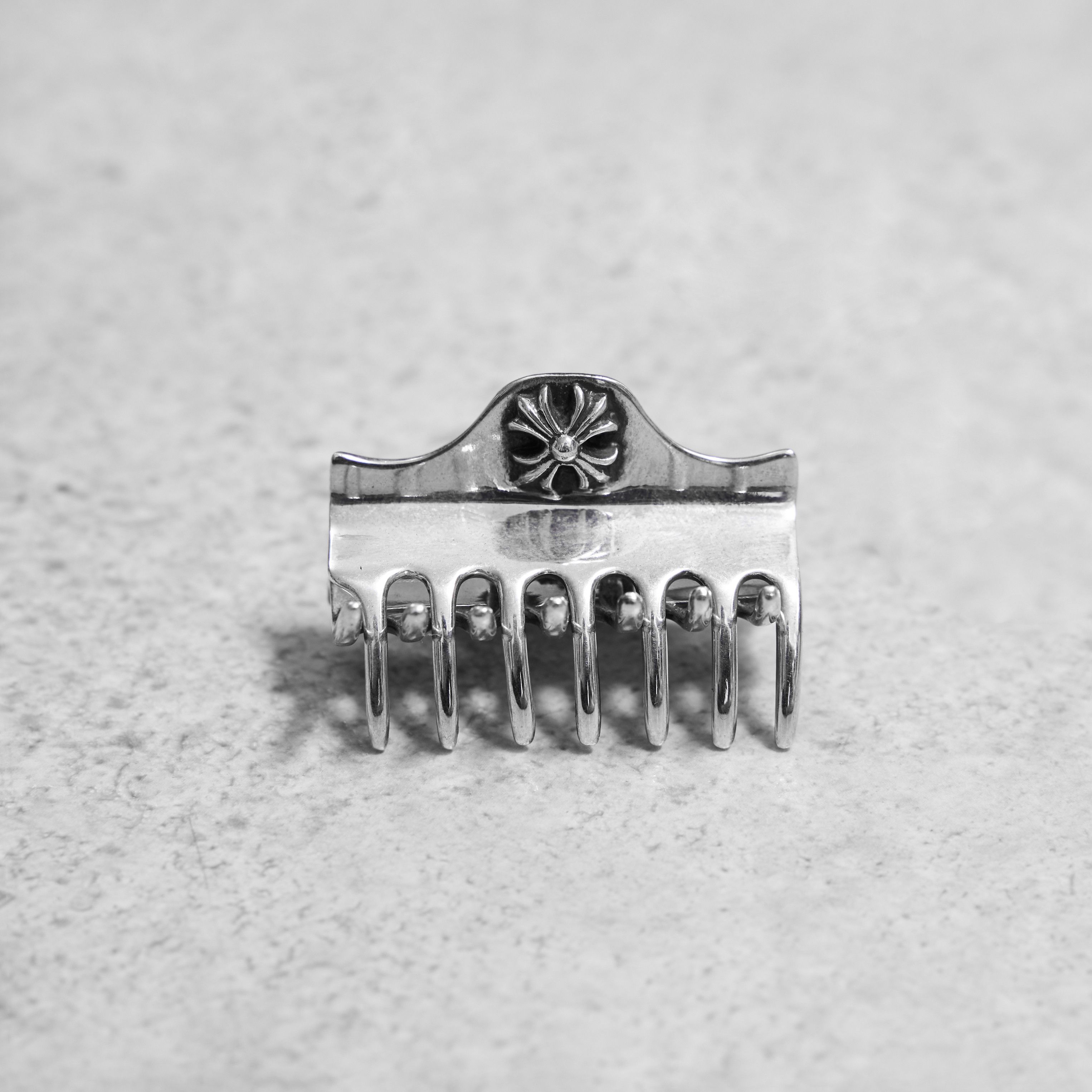CHROME HEARTS Cross Hair Clips SILVER