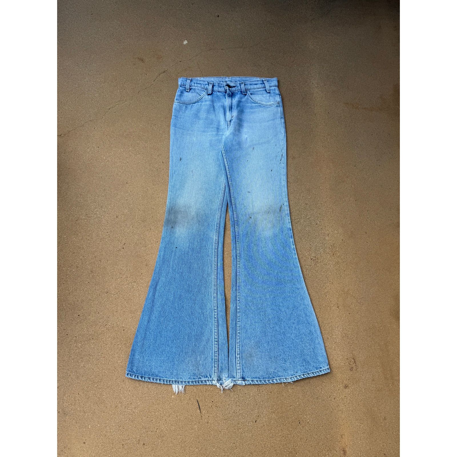Levi's Vtg 80's Levi's 684 Orange Tab Bellbottom Flare Jeans 30x33 Size US 30 / EU 46 - 1 Thumbnail