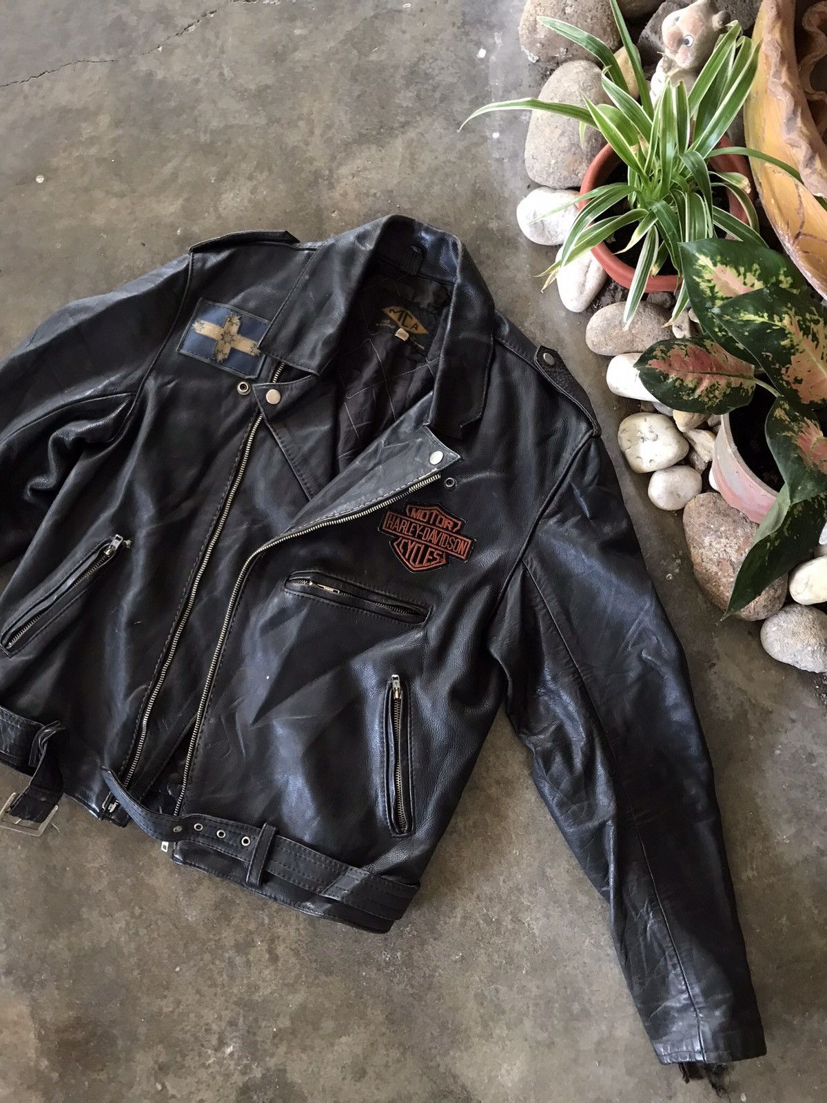 Harley Davidson × Vintage BEST OFFER💥VTG MCA Harley Davidson Leather Jacket Size US M / EU 48-50 / 2 - 3 Thumbnail