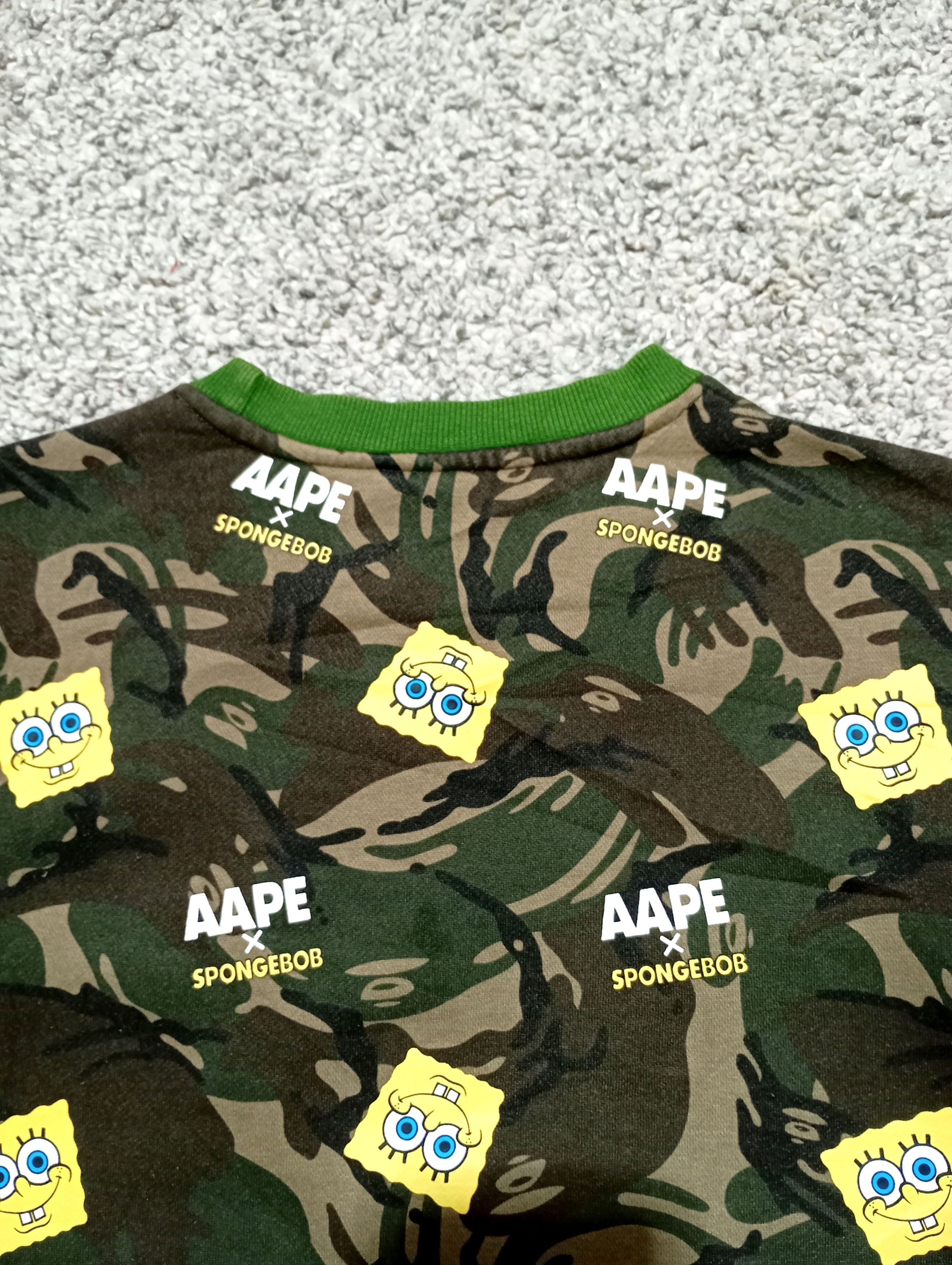 Aape Aape by A Bathing Ape x SpongeBob Crewneck Sweatshirt Size US XL / EU 56 / 4 - 15 Thumbnail