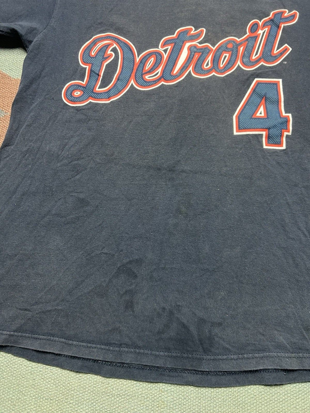 Vintage Vtg t shirt Detroit tigers Bobby Higginson #4 MLB faded med Size US M / EU 48-50 / 2 - 2 Thumbnail