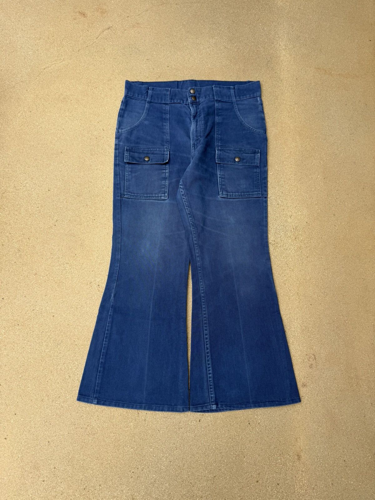 Levi's Vintage 70’s Levi’s 646 Bellbottom Flare Faded Pants 34x27 Size US 34 / EU 50 - 1 Thumbnail