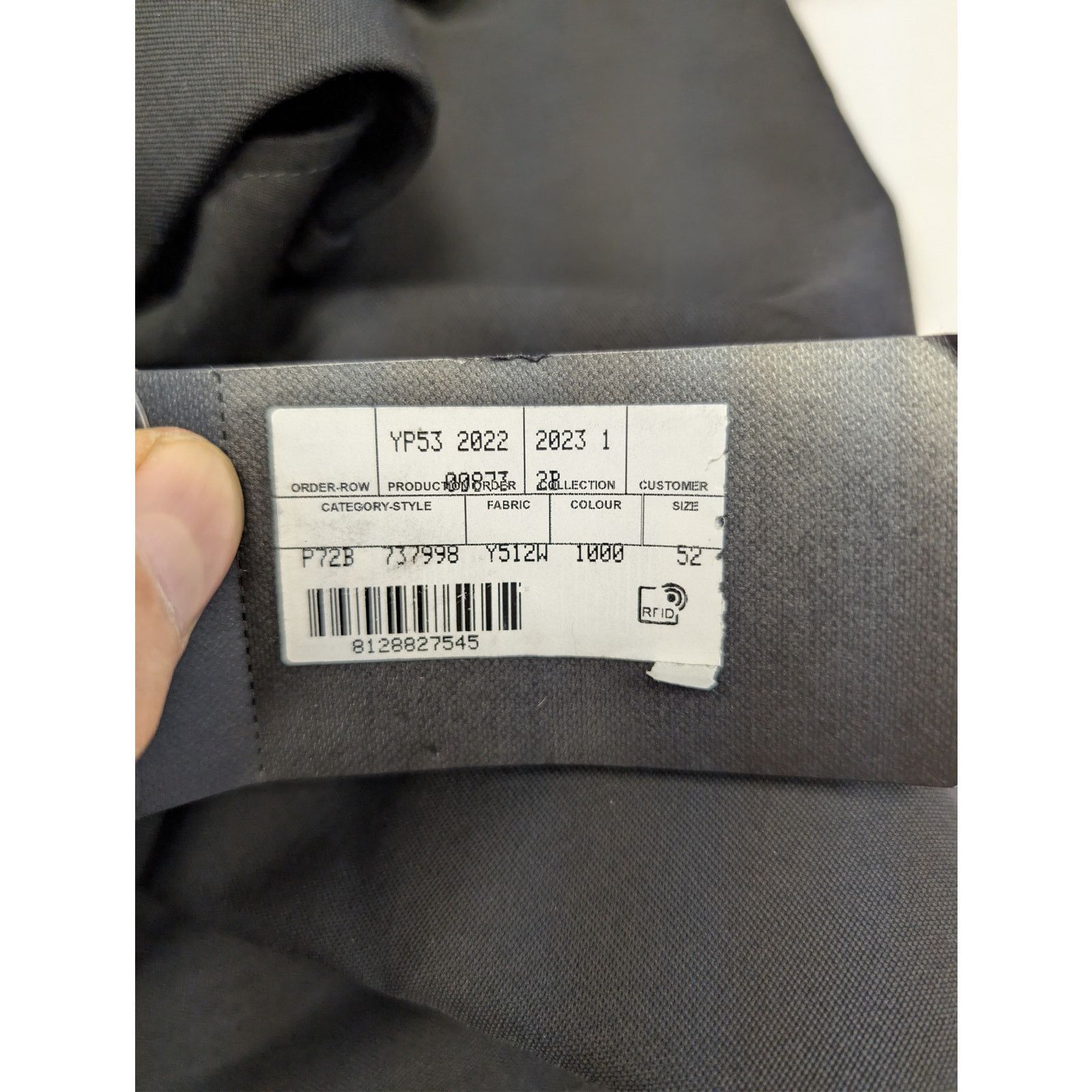 Saint Laurent Paris o1rshd1 Grain De Poudre Organique Pants in Black Size US 36 / EU 52 - 22 Thumbnail