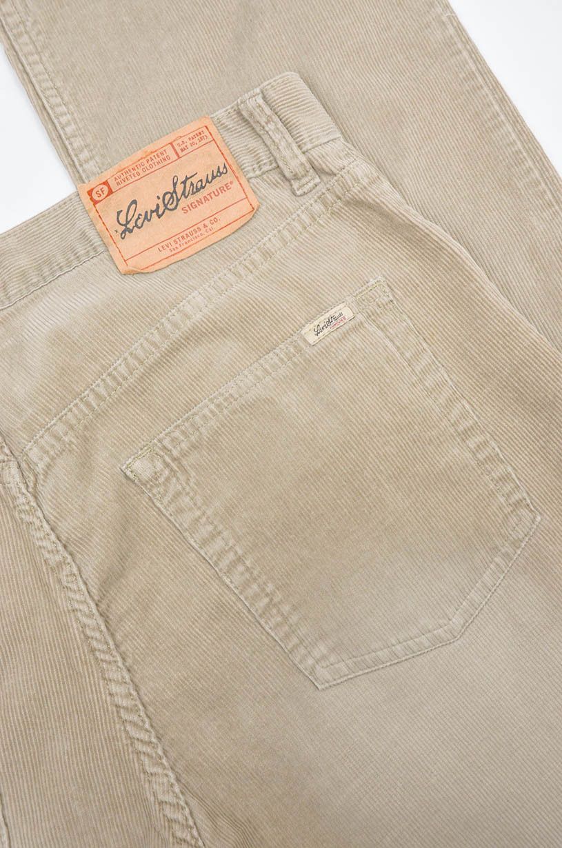 Levi's Levi’s Signature Beige Corduroy Pants – Straight Fit 33x34 Size US 33 - 10 Thumbnail