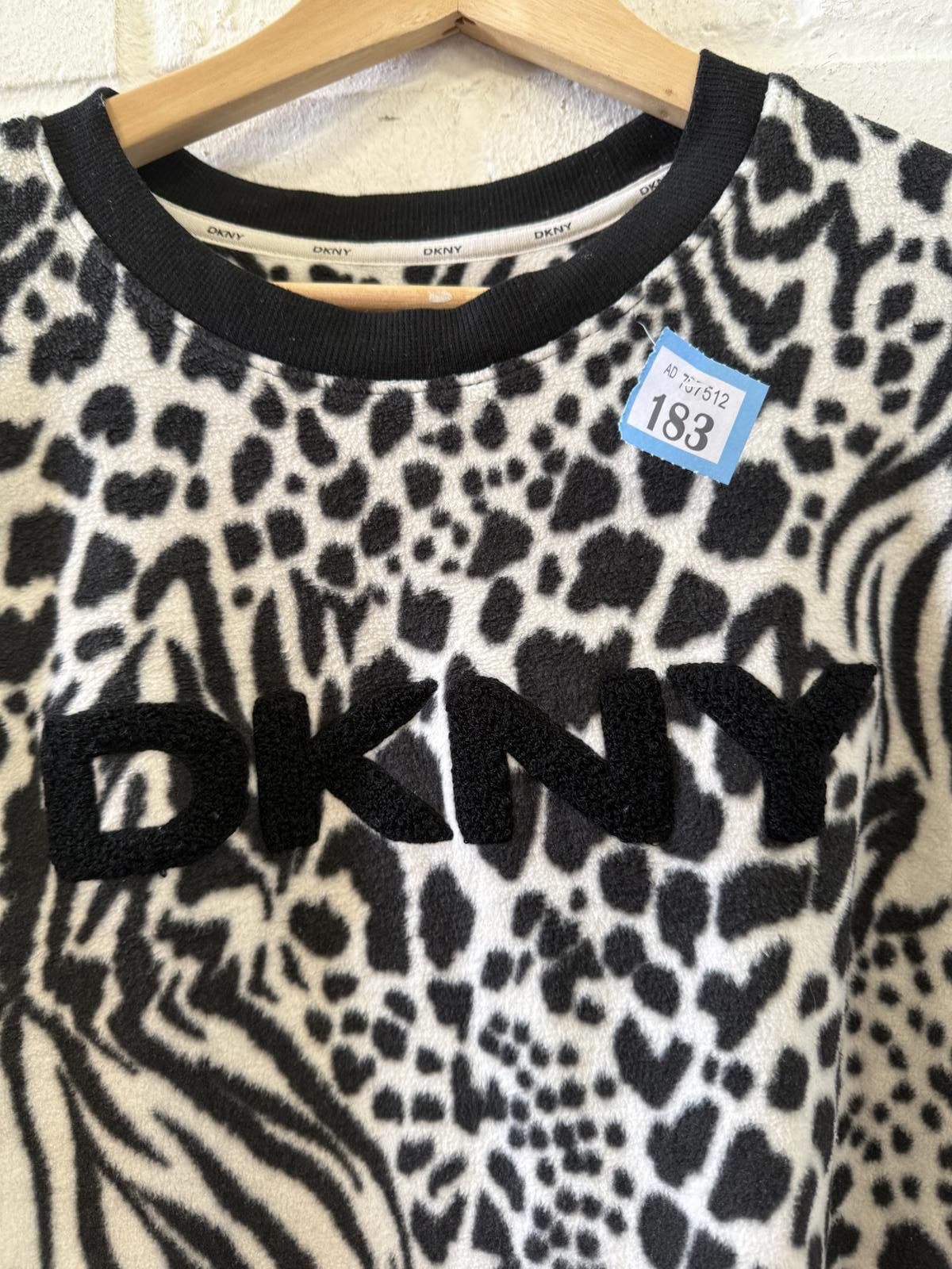 DKNY DKNY Black and White Animal Print Sweater Size L / US 10 / IT 46 - 2 Thumbnail