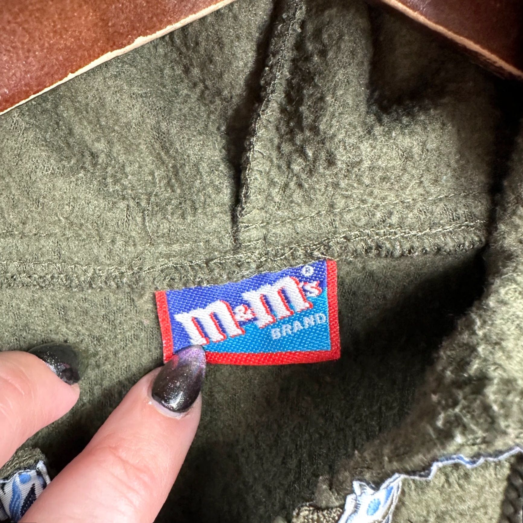 MNML VINTAGE MnM Hoodie Shirt Womens M Green 90s Hooded Pullover Fleece Zip M&Ms Y2K Classic Summer Winter Fall Casual Business Travel Golf? Size M / US 6-8 / IT 42-44 - 6 Thumbnail