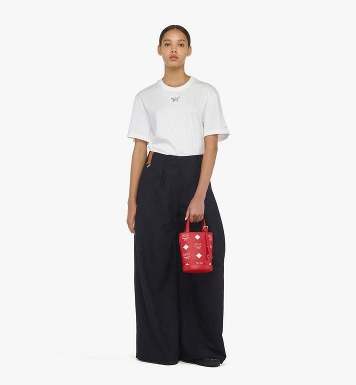 MCM o1mt1gz0325 Size: OS / Mini Tote Bag in Red/White Size ONE SIZE - 5 Thumbnail
