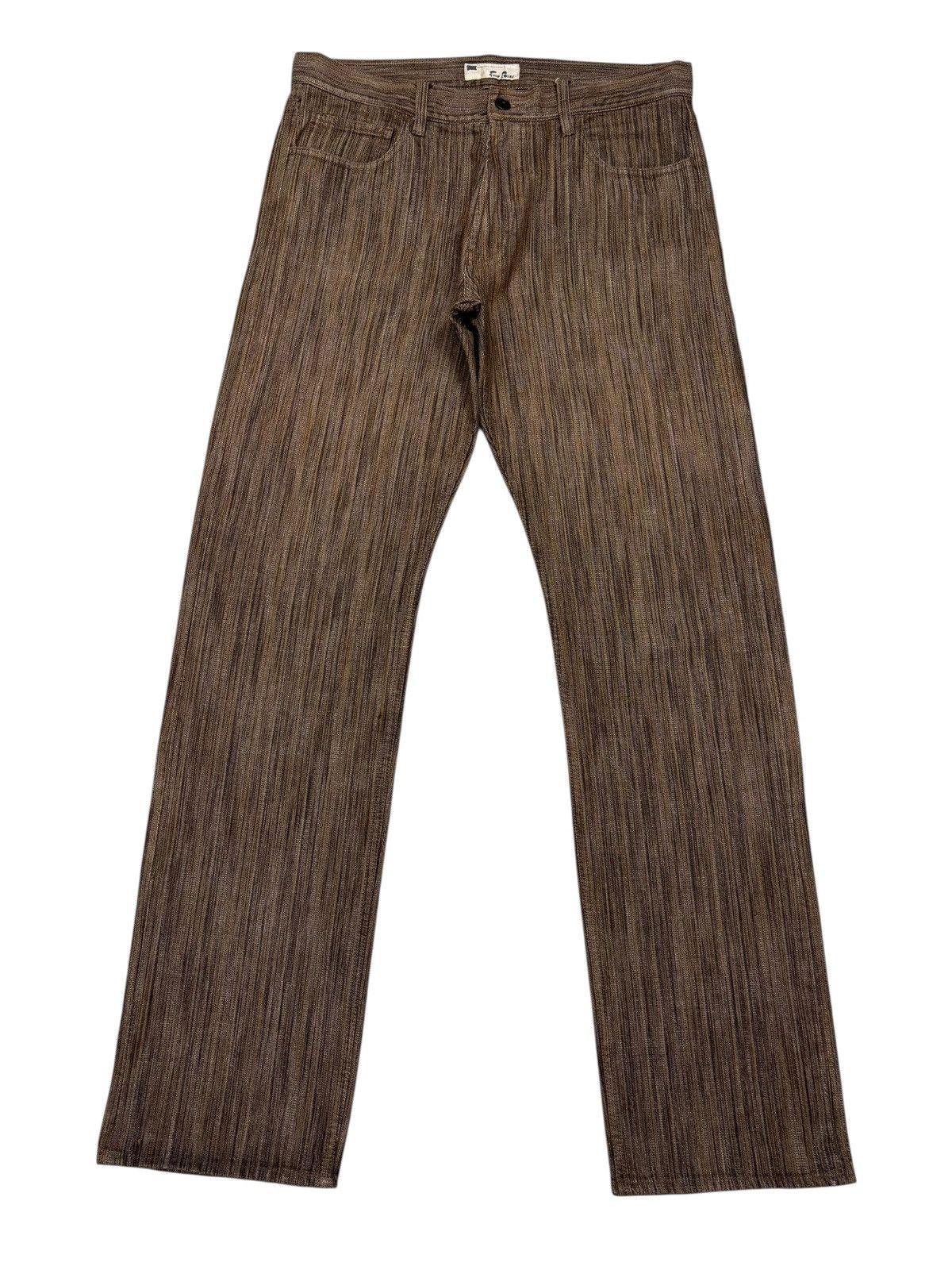 Kapital 🇯🇵Special Edition Free Gate Vertical Stripe Denim Jeans Size US 33 - 7 Thumbnail