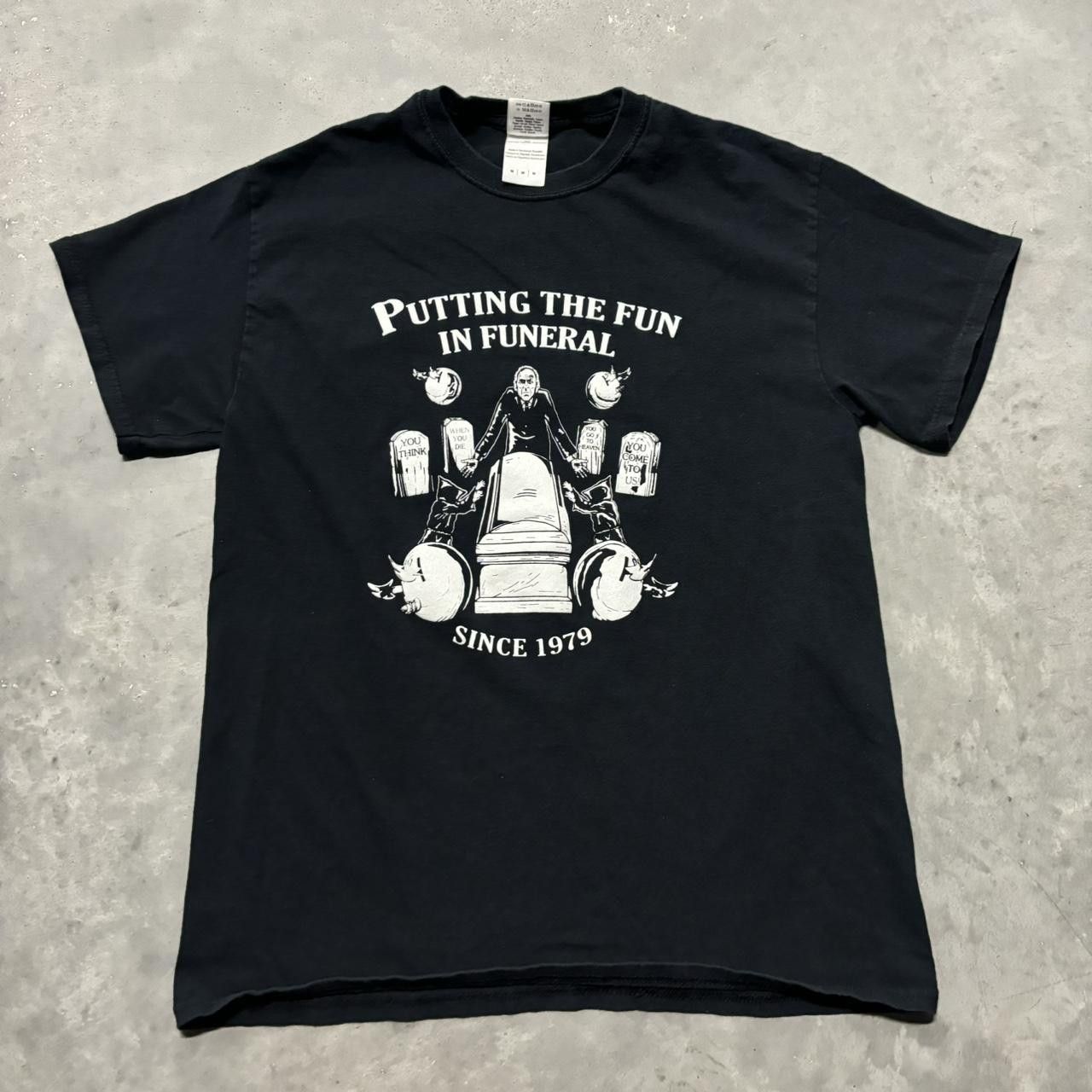 Japanese Brand × Vintage Crazy Vintage Y2K/2000s Funny Quote Horror Halloween Tee! Size US M / EU 48-50 / 2 - 1 Thumbnail