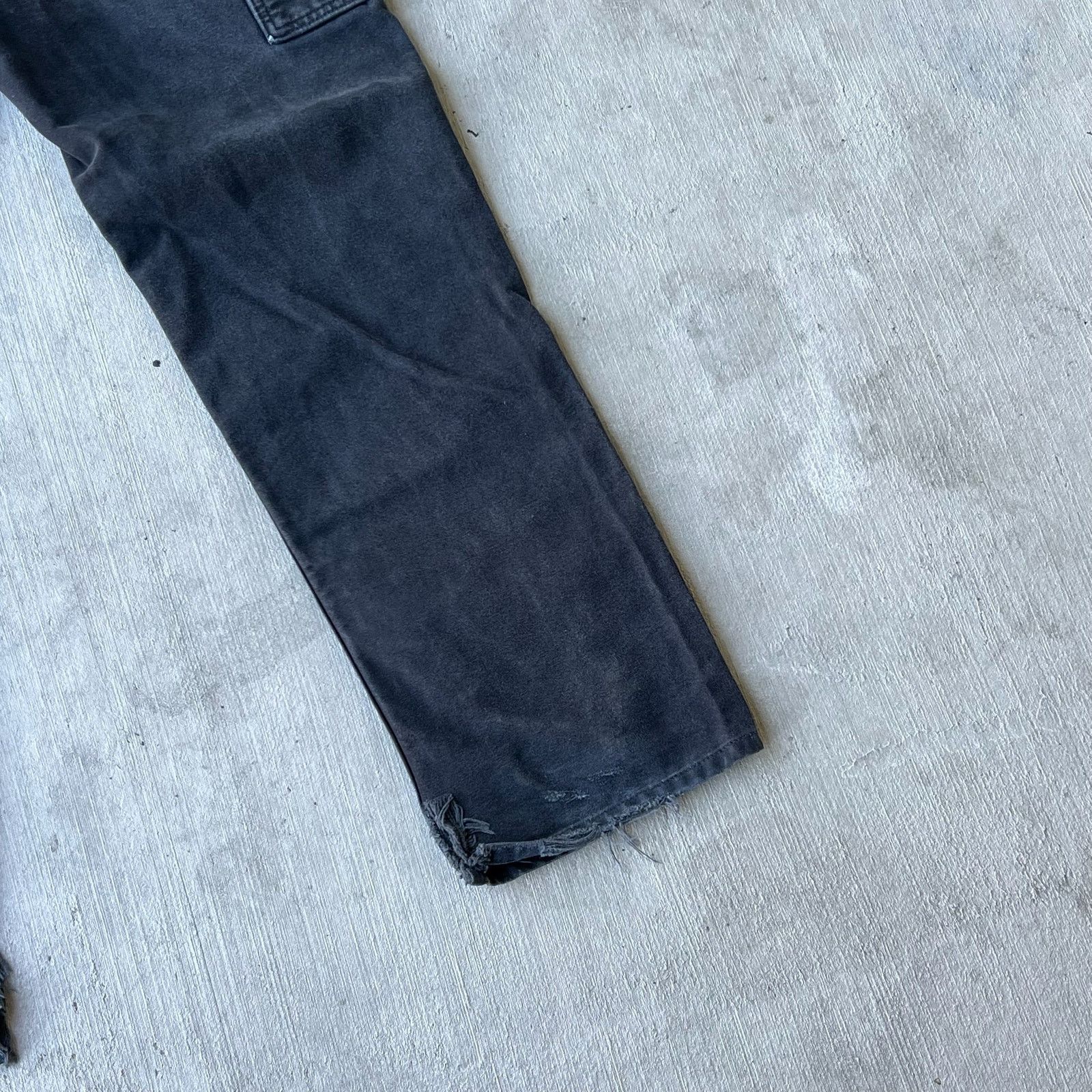 Carhartt × Vintage Carhartt faded black double knee work wear carpenter pants Size US 27 - 9 Thumbnail
