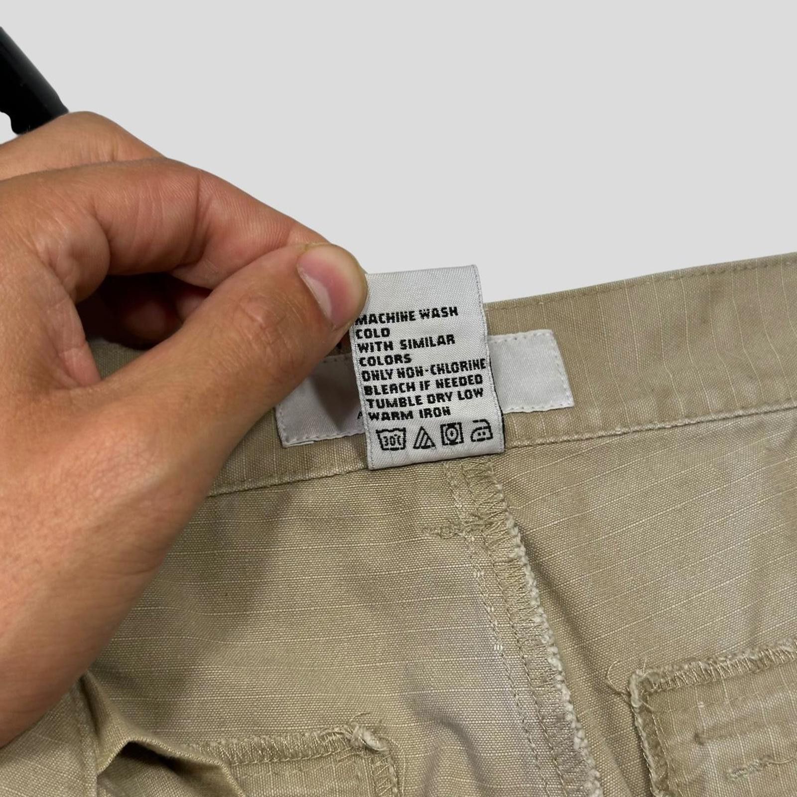 Armani Exchange Armani 90’s Cotton Ripstop Cargo Trousers - 34 Size US 34 / EU 50 - 6 Thumbnail