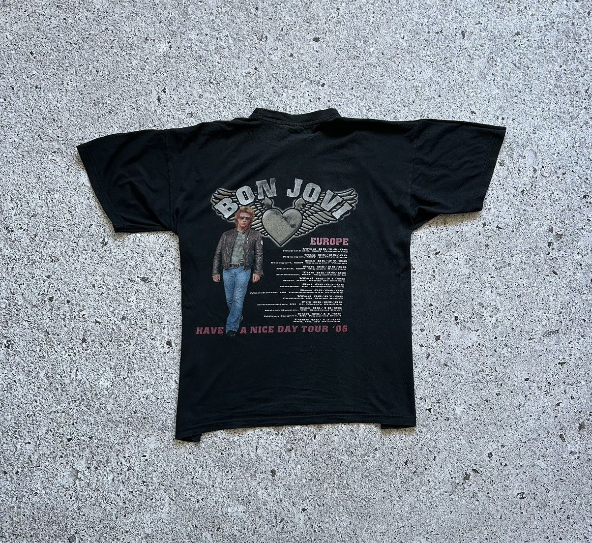 Band Tees × Bon Jovi Vintage Bon Jovi Have A Nice Day European Tour 2006 T-Shirt Size US XXL / EU 58 / 5 - 6 Thumbnail
