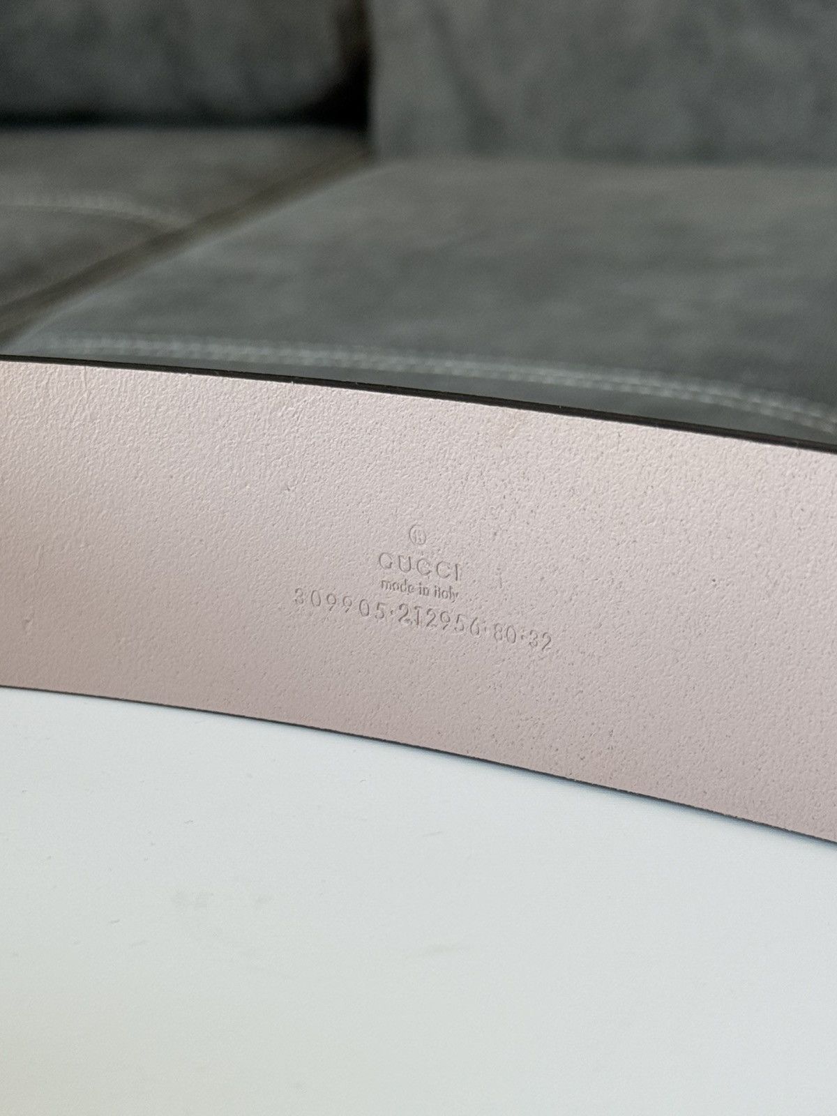 Gucci Gucci Pink Calfskin Gold Horsebit Buckle Belt Size 80/32 Size ONE SIZE - 8 Thumbnail