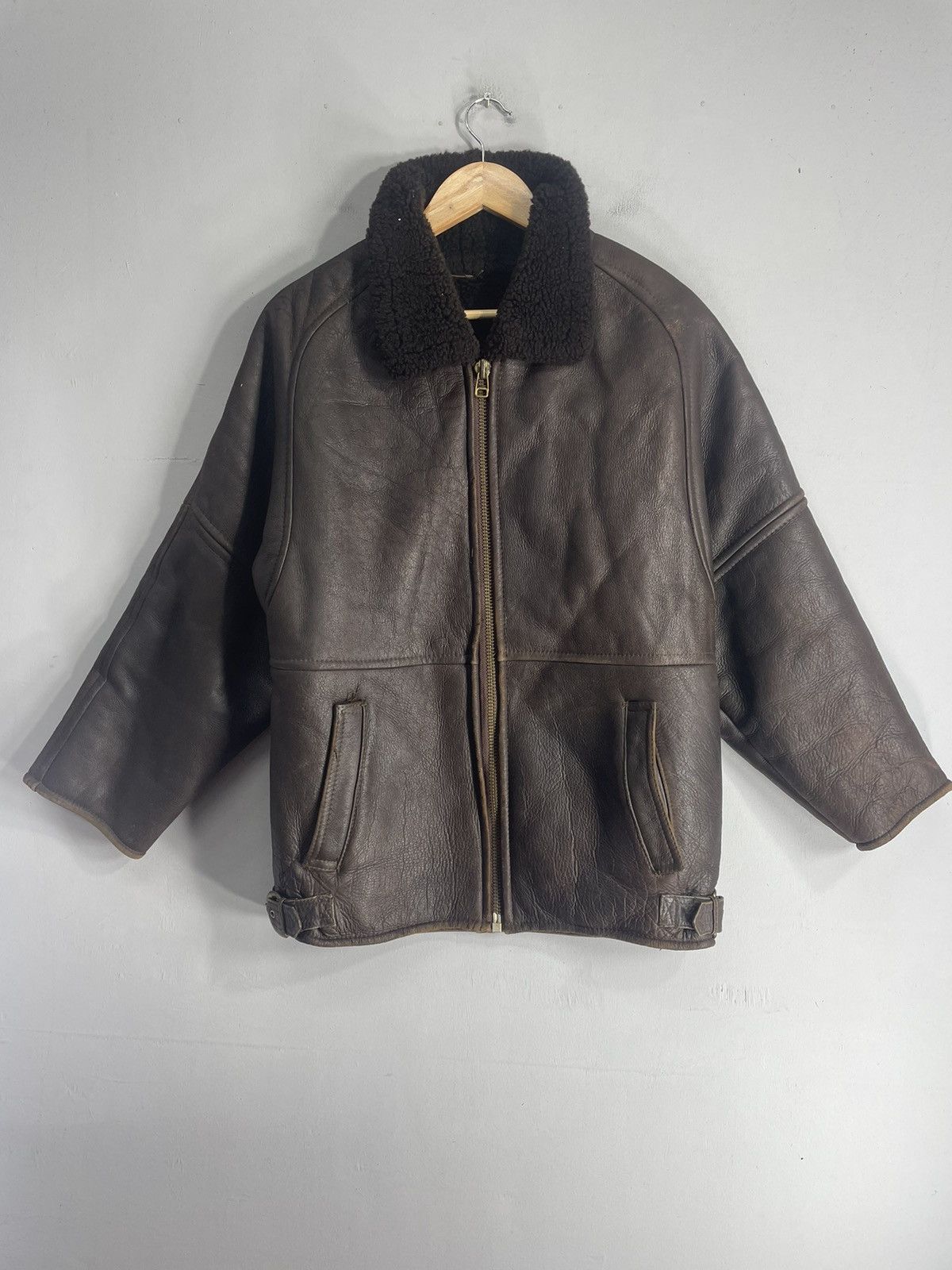 Vintage Vintage B 3 Leather Jacket Lining Sherpa Zipper Size US M / EU 48-50 / 2 - 1 Thumbnail