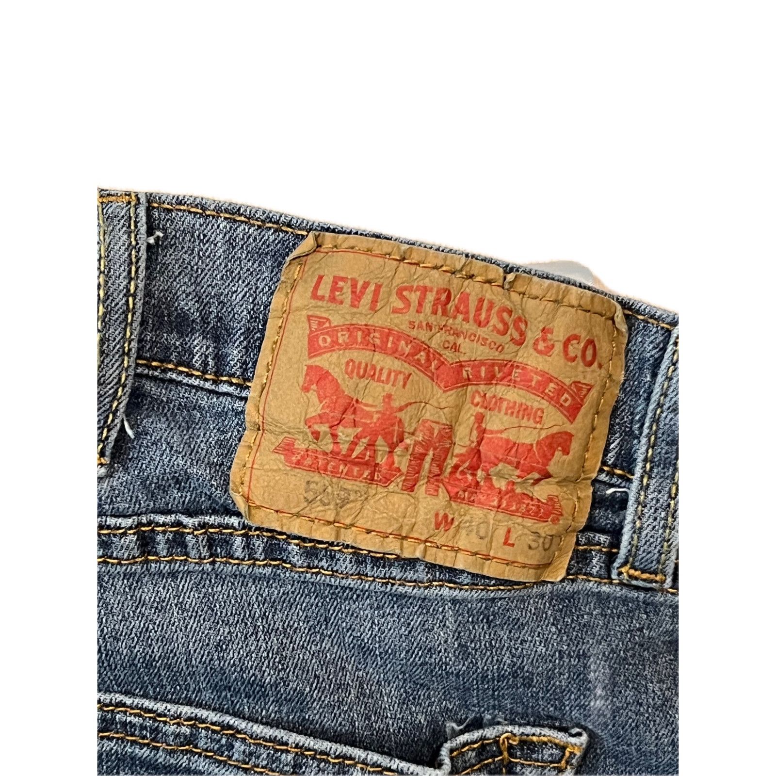 Levi's Levi's 559 Relaxed Fit Straight Leg Jeans 40x30 Size US 40 / EU 56 - 3 Thumbnail
