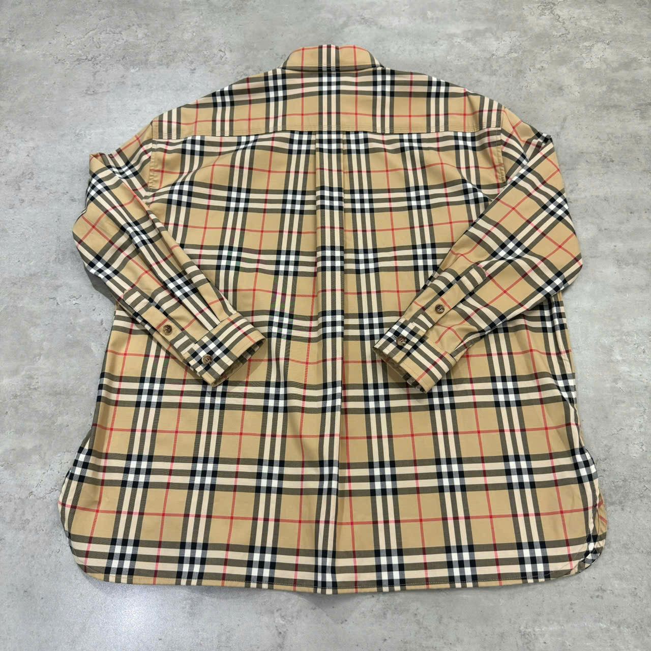 Burberry BURBERRY Love Print Vintage Check Cotton Shirt BEIGE Size XS / US 0-2 / IT 36-38 - 8 Thumbnail