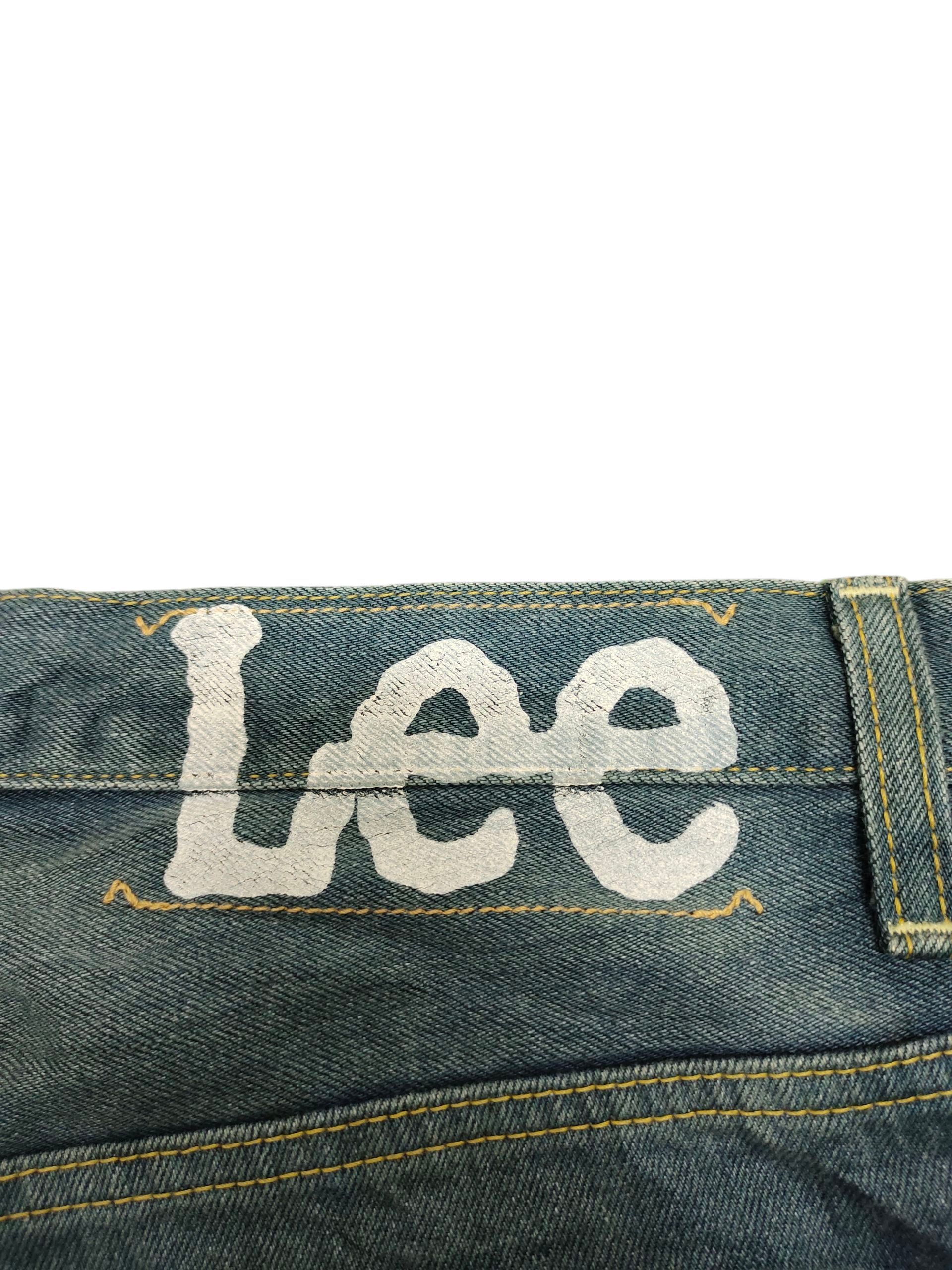 Undercover Lee X Men Melrose Japan Clawmark Faded Denim Jeans Size US 36 / EU 52 - 9 Thumbnail