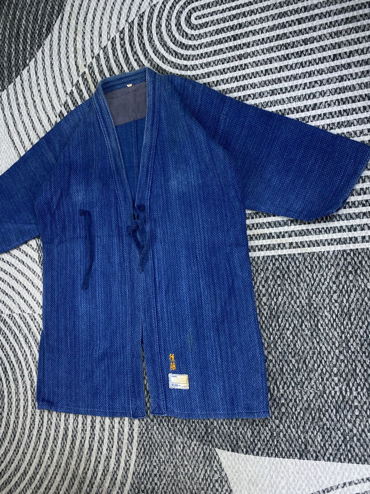 Japanese Brand Vtg Japanese Fashion Indigo Kimono Style Jacket Size US M / EU 48-50 / 2 - 4 Thumbnail