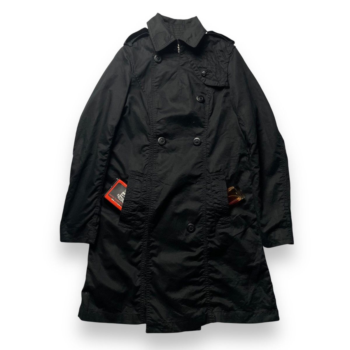 If Six Was Nine 🇯🇵 GOA PUNK GOTHIC TRENCH COAT JACKET Size S / US 4 / IT 40 - 1 Thumbnail
