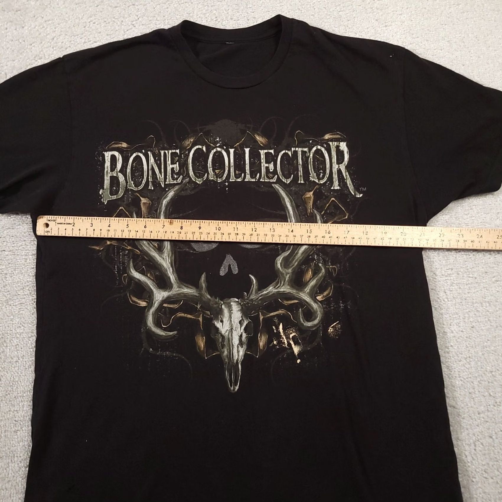 Vintage VINTAGE Bone Collector T-Shirt Mens Large Black Double-Sided Skull Grunge 90s Distressed Size US L / EU 52-54 / 3 - 3 Thumbnail