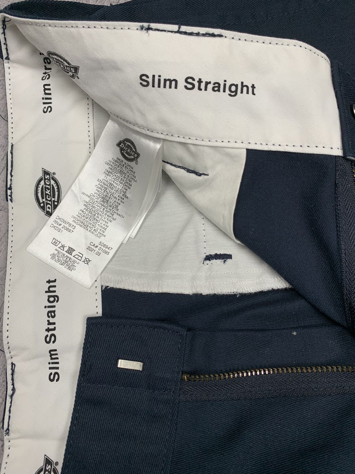 Dickies Y2K Dickies Chino Pants Slim Straight Size 31/34 Navy Blue Size US 31 - 10 Thumbnail