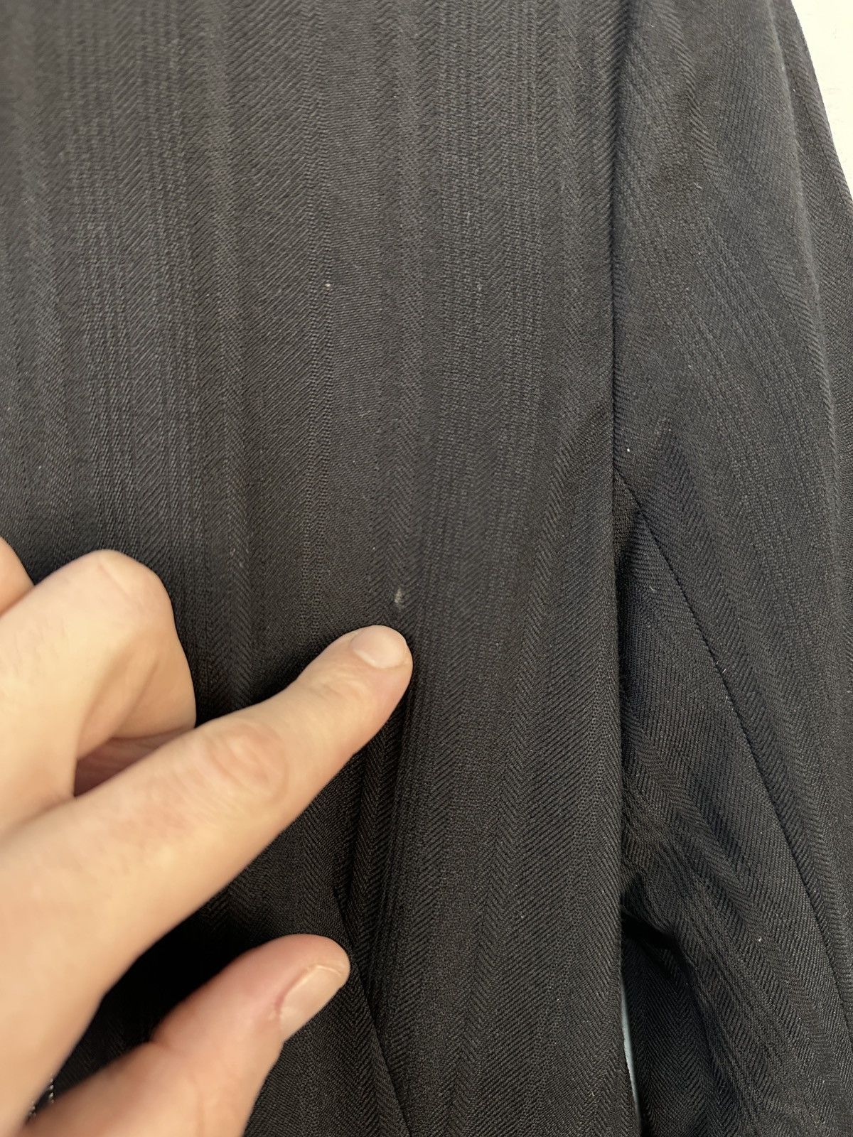 Marithe + Francois Girbaud Vintage Marithé François Girbaud Black Wool Long Jacket Coat Size M / US 6-8 / IT 42-44 - 8 Thumbnail