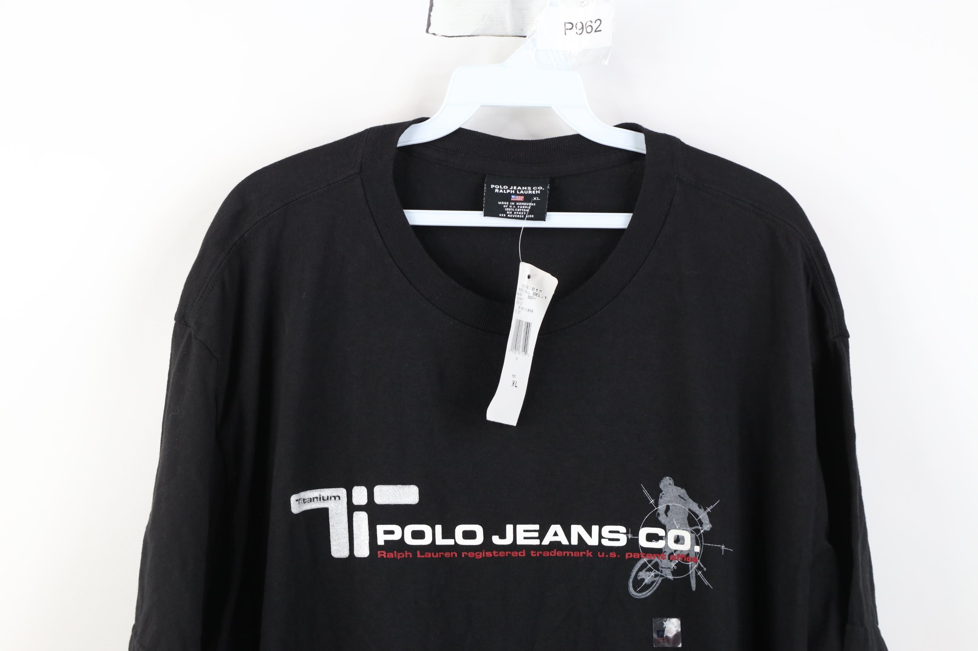 Polo Ralph Lauren Deadstock Vintage 90s Ralph Lauren Bicycle Titanium T-Shirt Size US XL / EU 56 / 4 - 2 Thumbnail