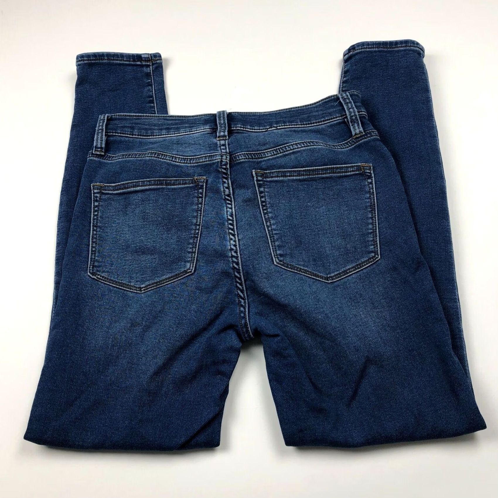 J.Crew VINTAGE J.CREW Skinny Jeans 28 Tag 27L Stretch Denim Women Regular Waist 28 Inseam 27 Width Blue 27 28 Stretch Jeans Size 27" / US 4 / IT 40 - 2 Thumbnail