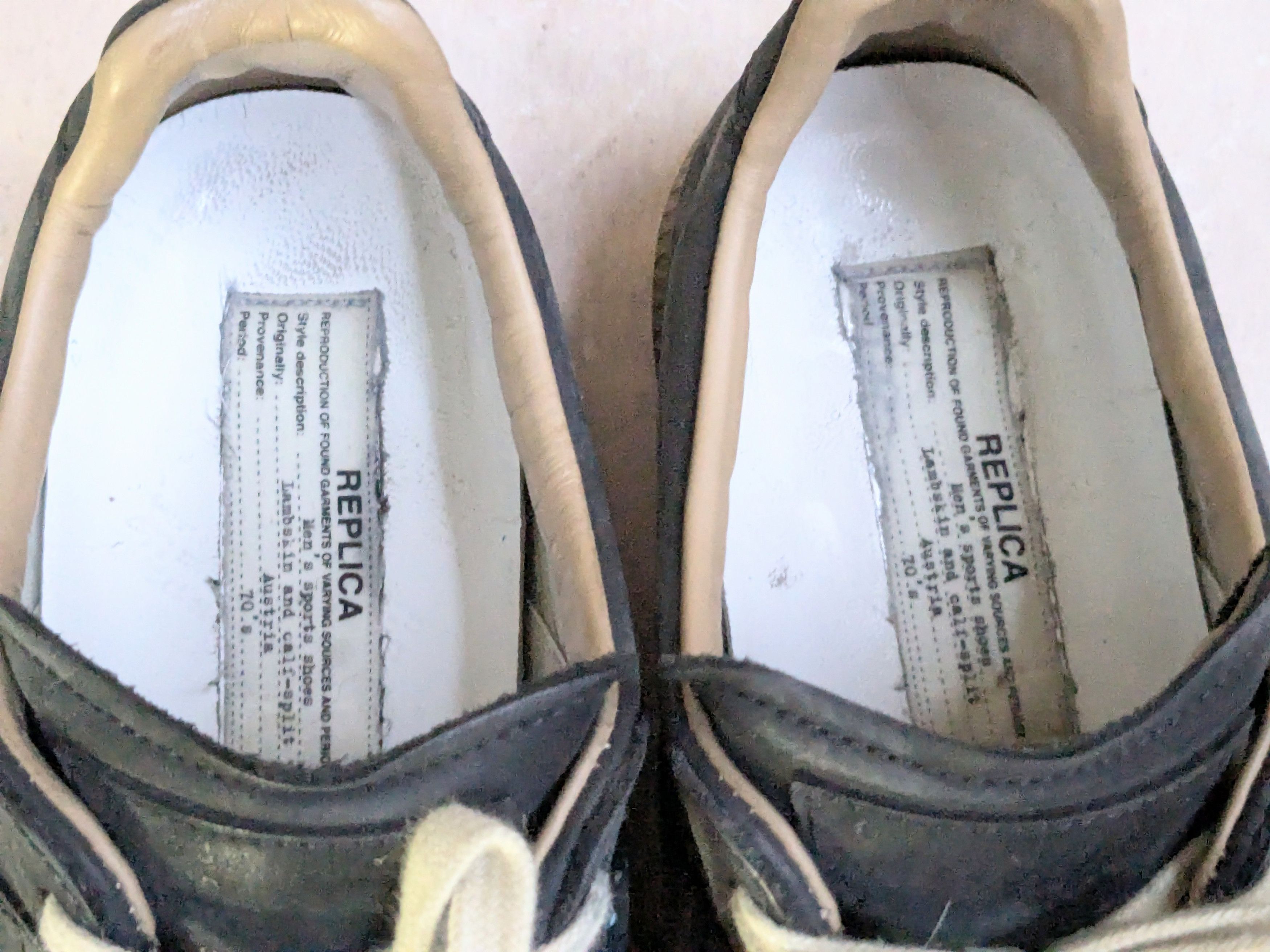 Maison Margiela Maison Margiela Replica GAT Black Paint Splatter 8 41 Low Size US 8 / EU 41 - 8 Thumbnail