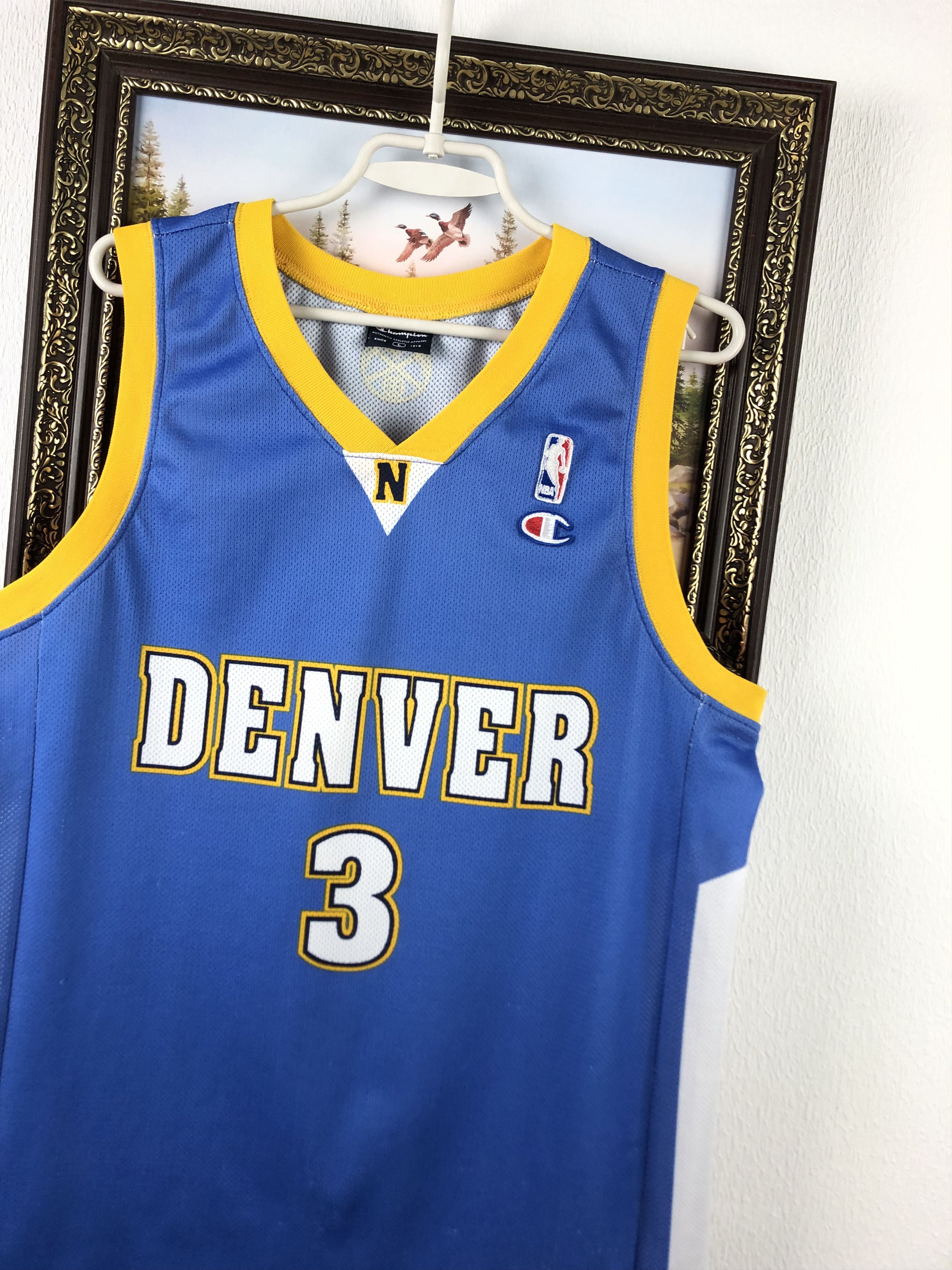 NBA Vintage Champion Iverson Jersey NBA Shirt Denver Nuggets Size US L / EU 52-54 / 3 - 4 Thumbnail
