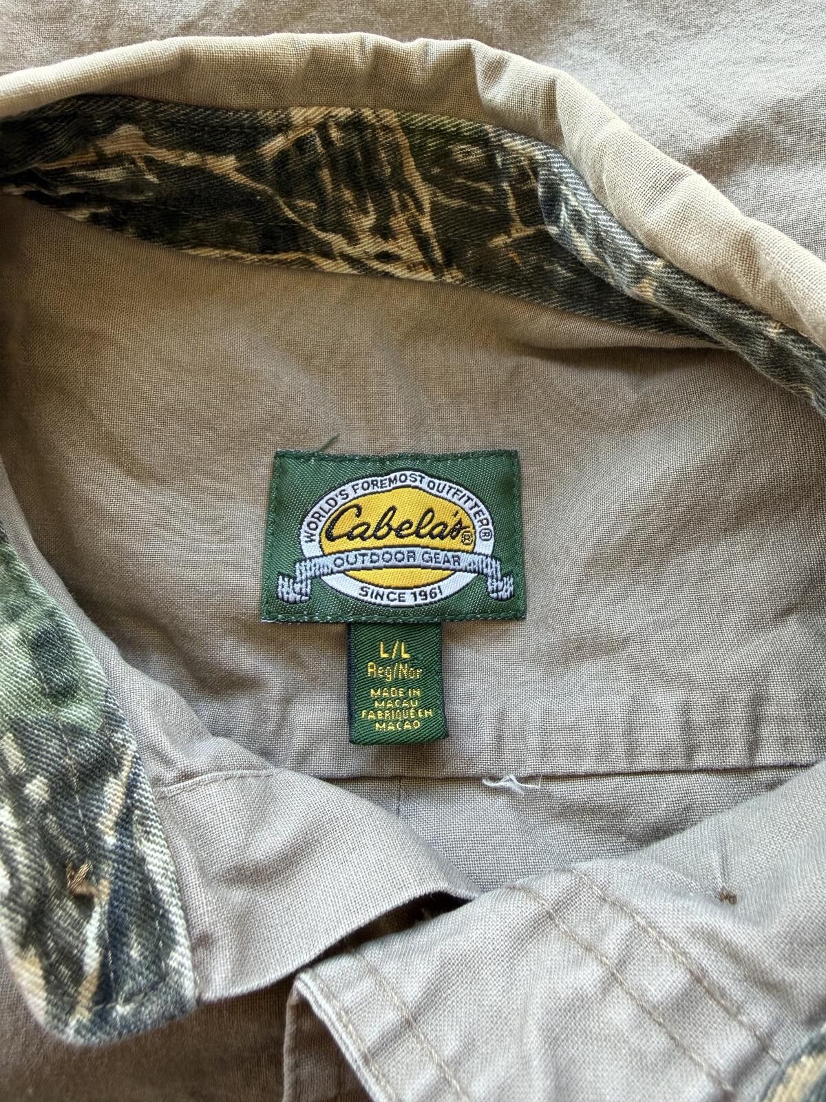 Cabelas Vintage 90s Cabela’s Camo Outdoor Button Up Shirt Size US L / EU 52-54 / 3 - 3 Thumbnail