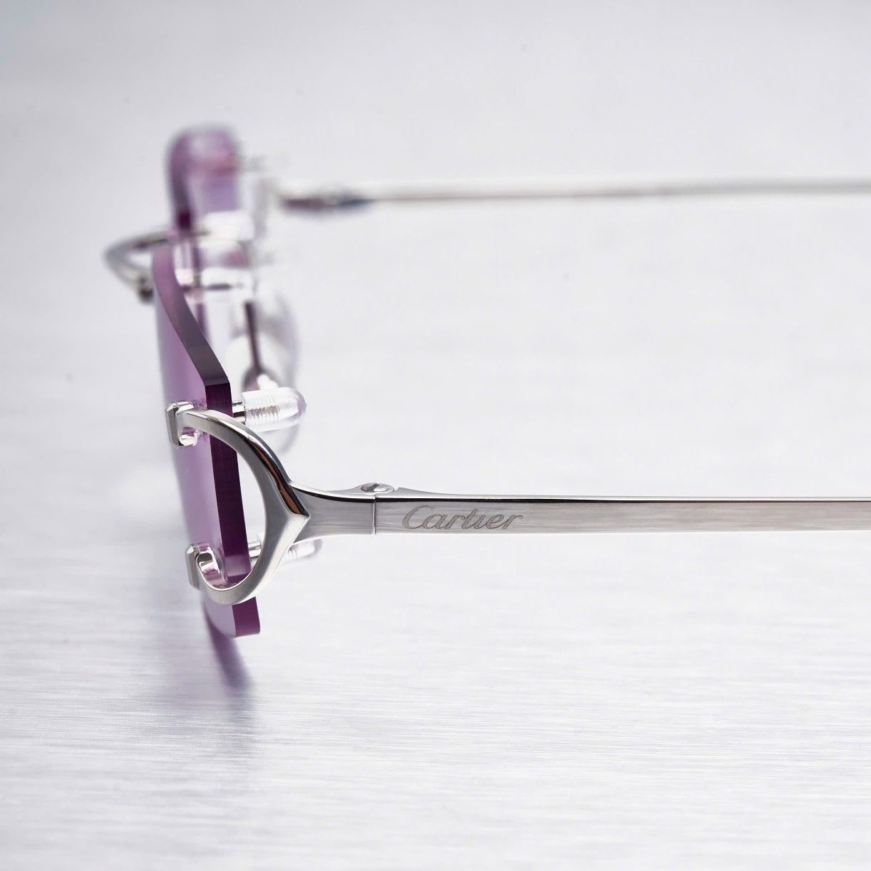Cartier CARTIER CT0092O 002 TWILIGHT MAUVE SUNGLASSES Size ONE SIZE - 3 Thumbnail