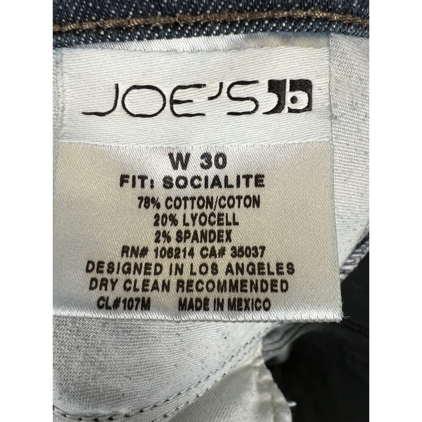 Joe's Joe's Jeans Womens 30 Blue Socialite Bootcut Stretch Denim F Size 30" / US 8 / IT 44 - 7 Thumbnail