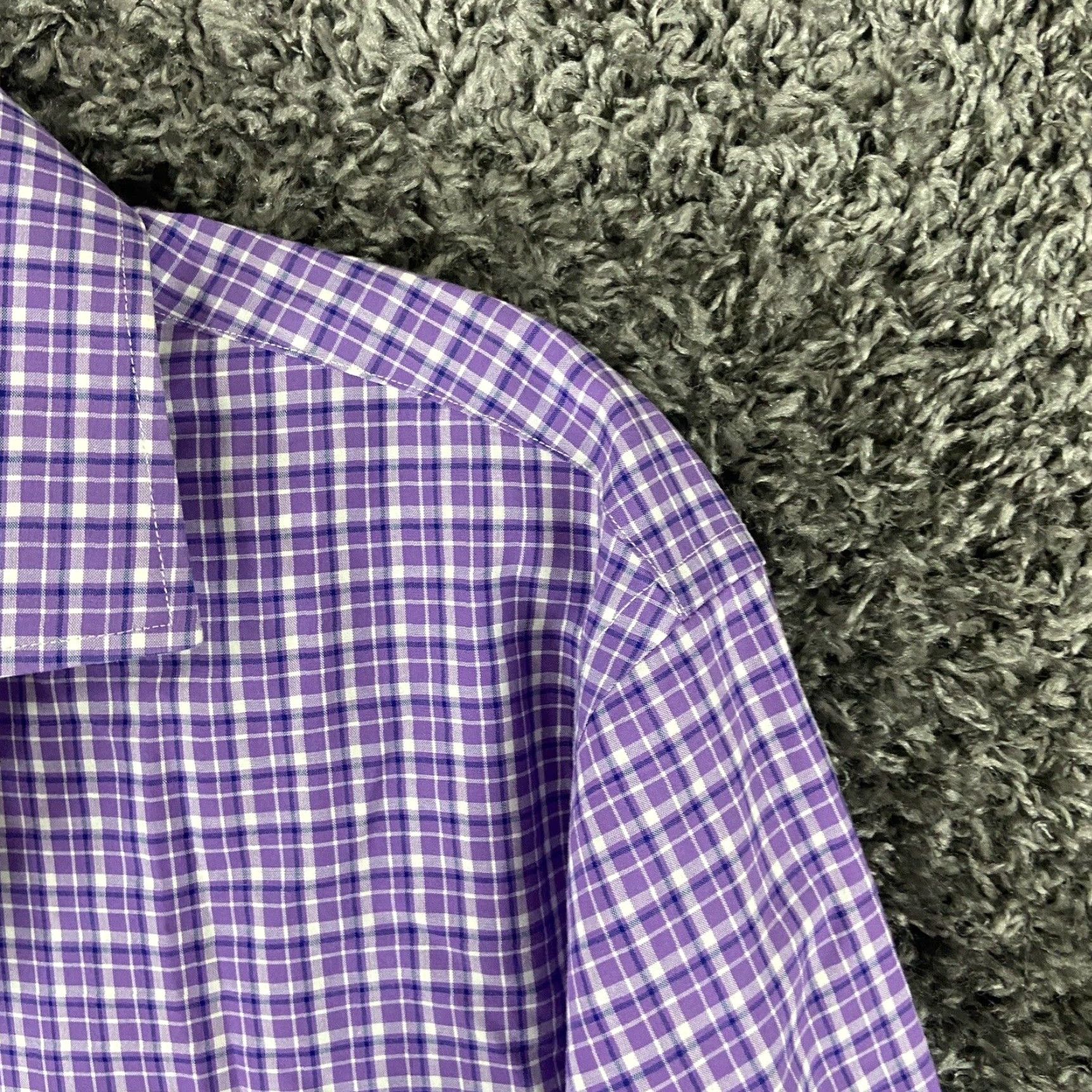 Ralph Lauren VINTAGE Lauren Ralph Lauren Plaid Button-Up Shirt Adult 15.5 Purple Slim Fit Mens Size US M / EU 48-50 / 2 - 4 Thumbnail