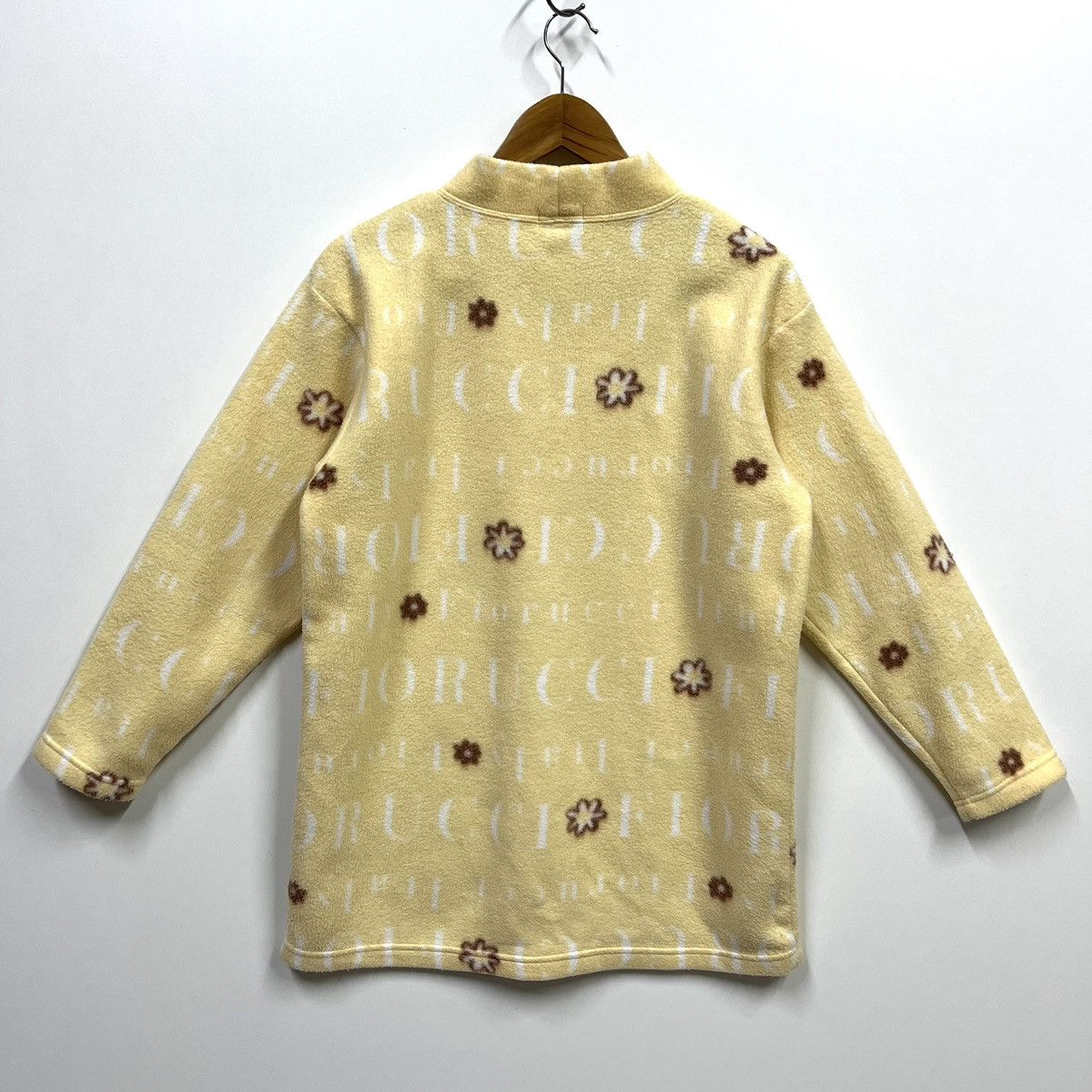 Fiorucci × Vintage Vintage 90s Fiorucci Fleece Sweater Mockneck Size L / US 10 / IT 46 - 7 Thumbnail
