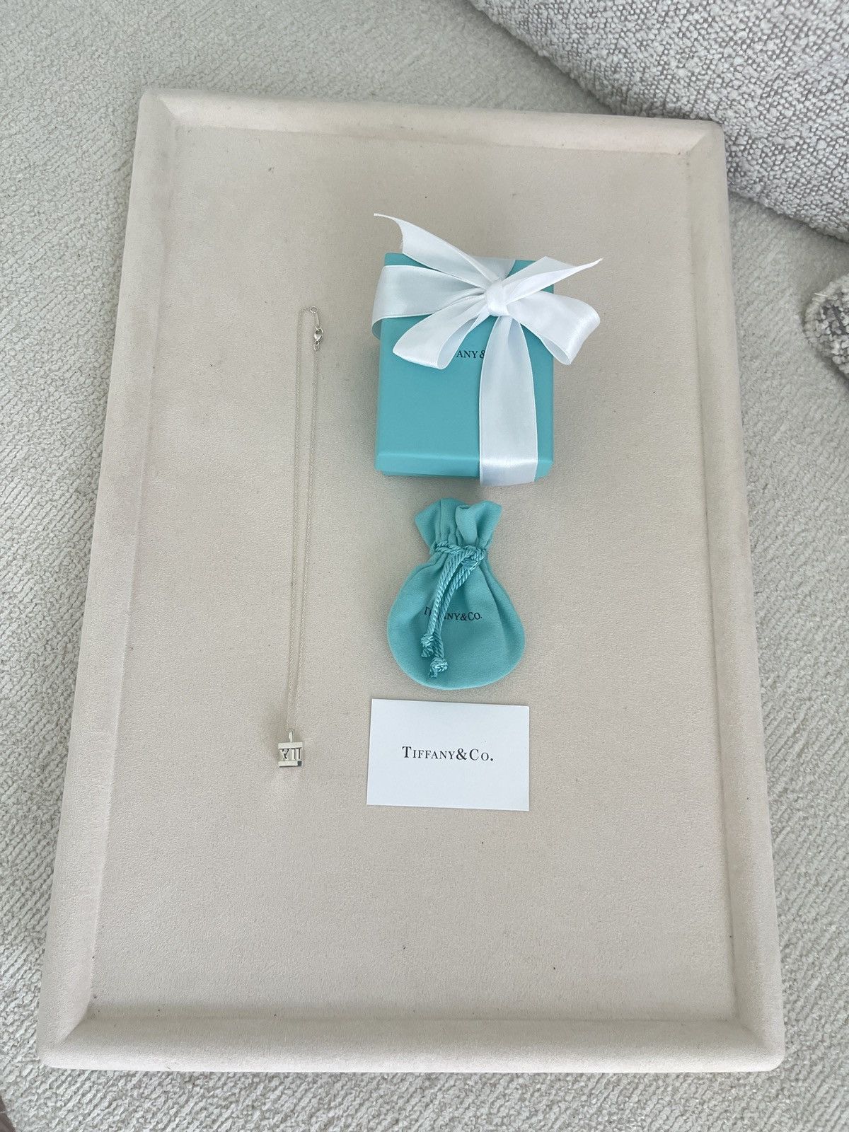 Tiffany & Co. Tiffany & Co. Atlas Cube Necklace Silver 16” NEW $500 Size ONE SIZE - 13 Thumbnail