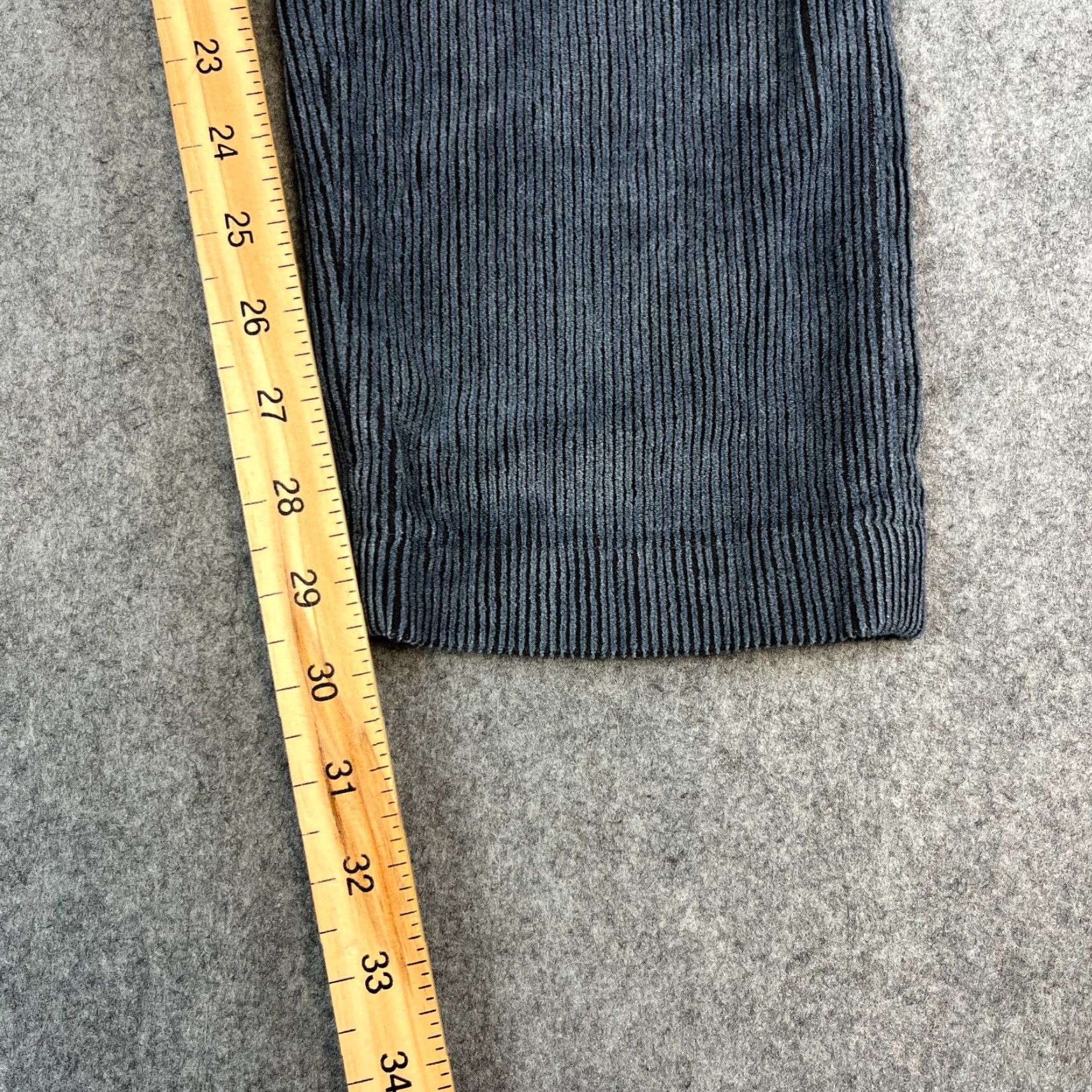 Replay Replay Mens Corduroy Trousers Slim Tapered Fit 33 32 Blue Patch Pkt Jeans Pants Size US 33 - 4 Thumbnail