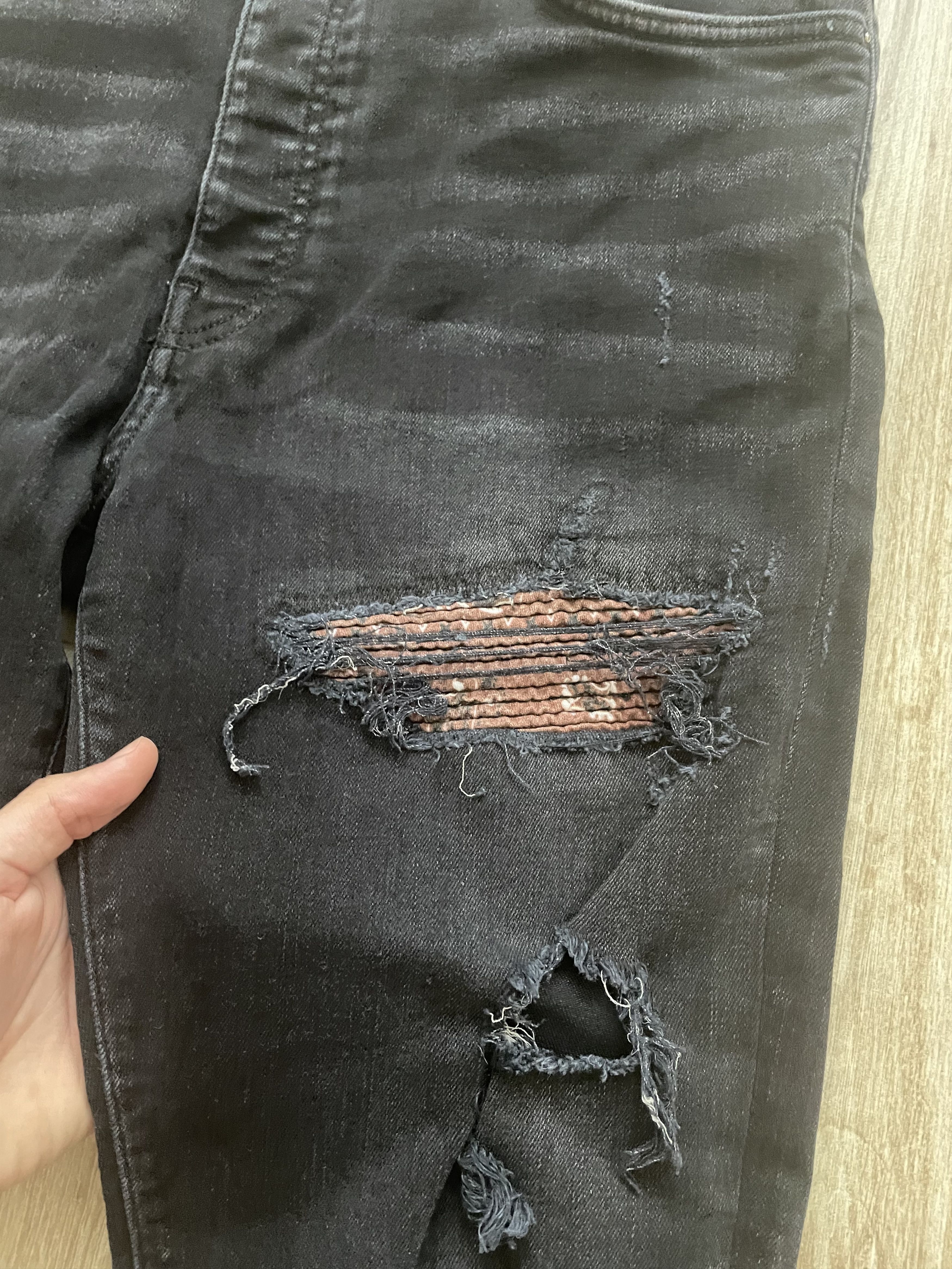 Amiri Amiri MX1 Bandana Destroyed Jeans Size US 36 / EU 52 - 4 Thumbnail