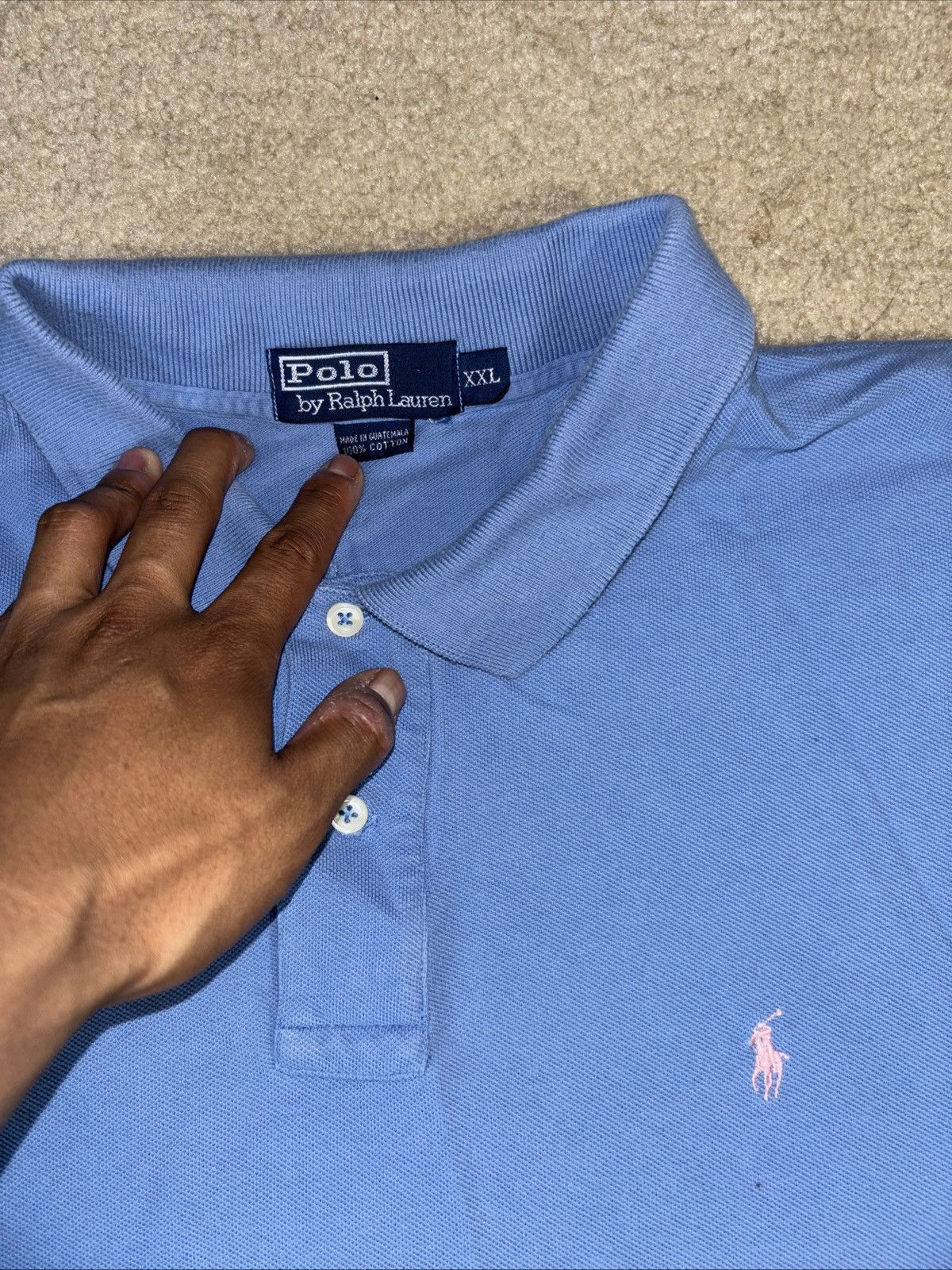 Polo Ralph Lauren Polo Ralph Lauren Shirt Mens XXL Blue Short Sleeve Size US XXL / EU 58 / 5 - 3 Thumbnail