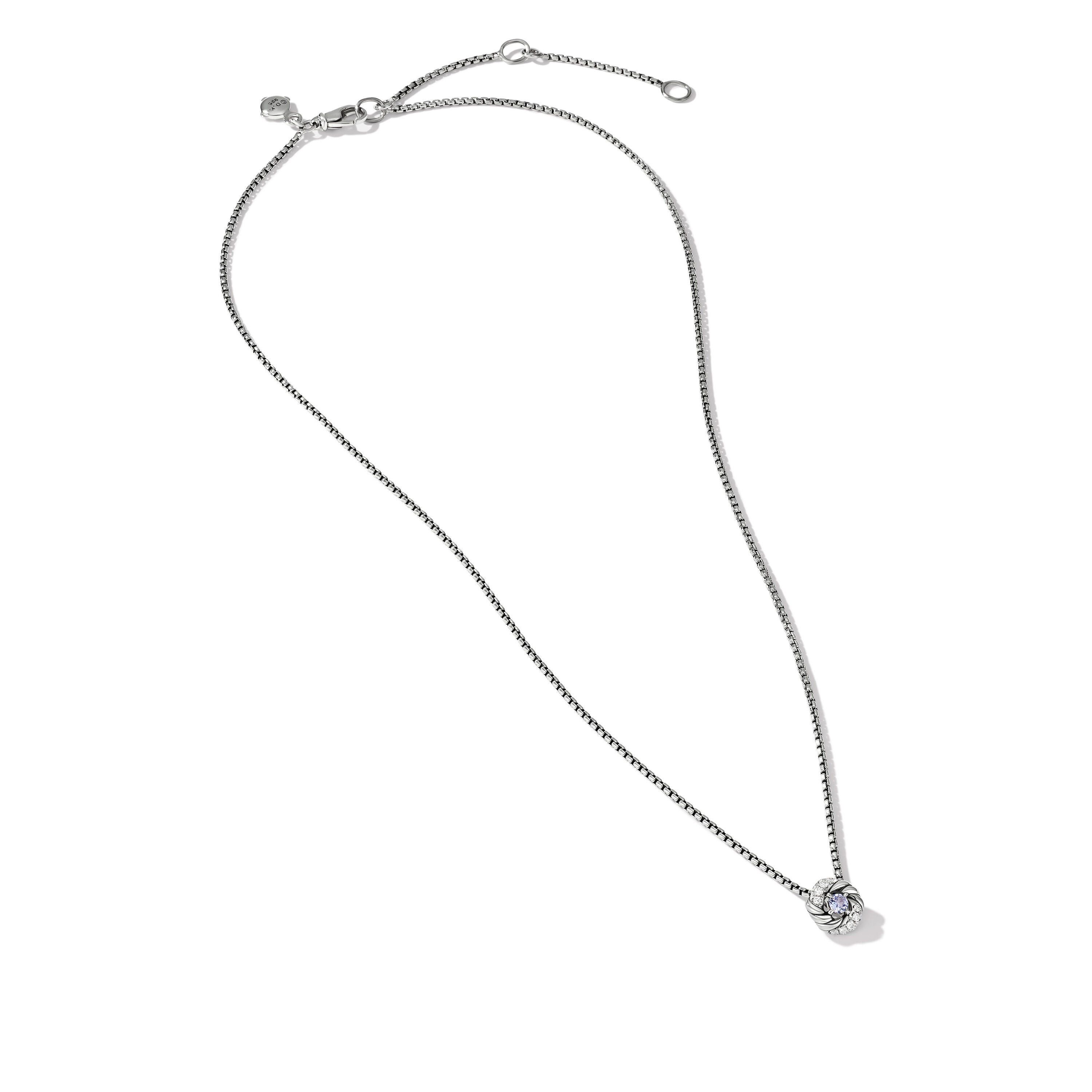David Yurman o1w1db10325 Infinity Pendant Necklace in Sterling Silver Size ONE SIZE - 2 Thumbnail