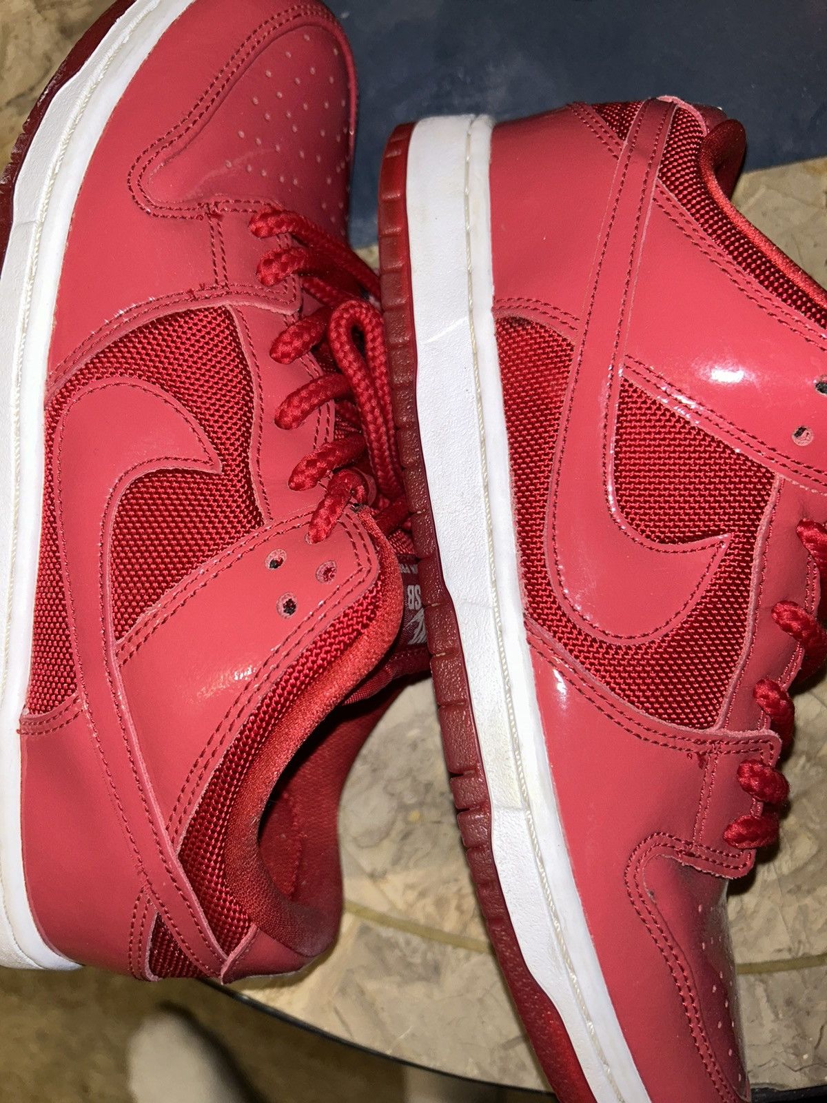 Nike Dunk Low Pro SB ‘red patent leather’ Size US 8 / EU 41 - 3 Thumbnail
