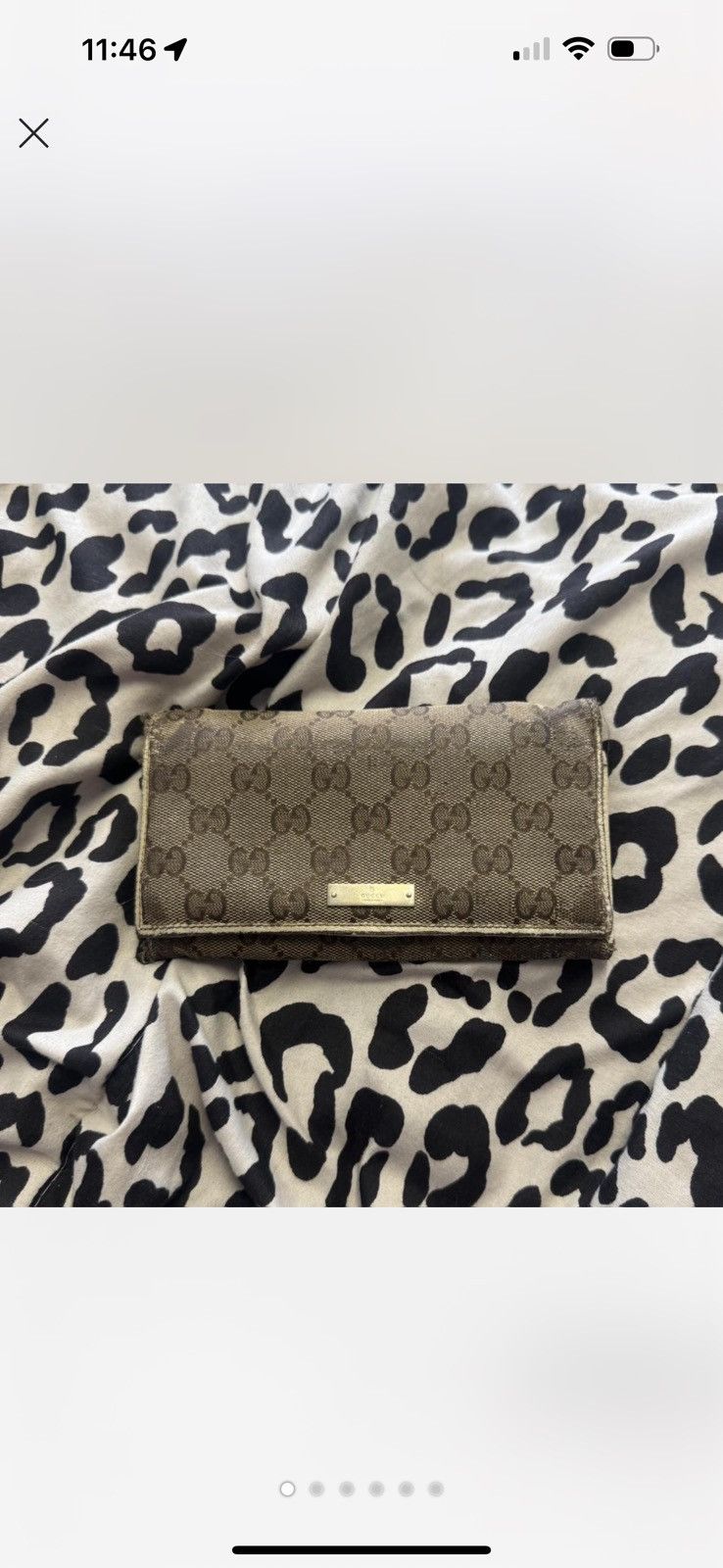 Gucci Gucci vintage cloth Continental long fold wallet Size ONE SIZE - 1 Thumbnail