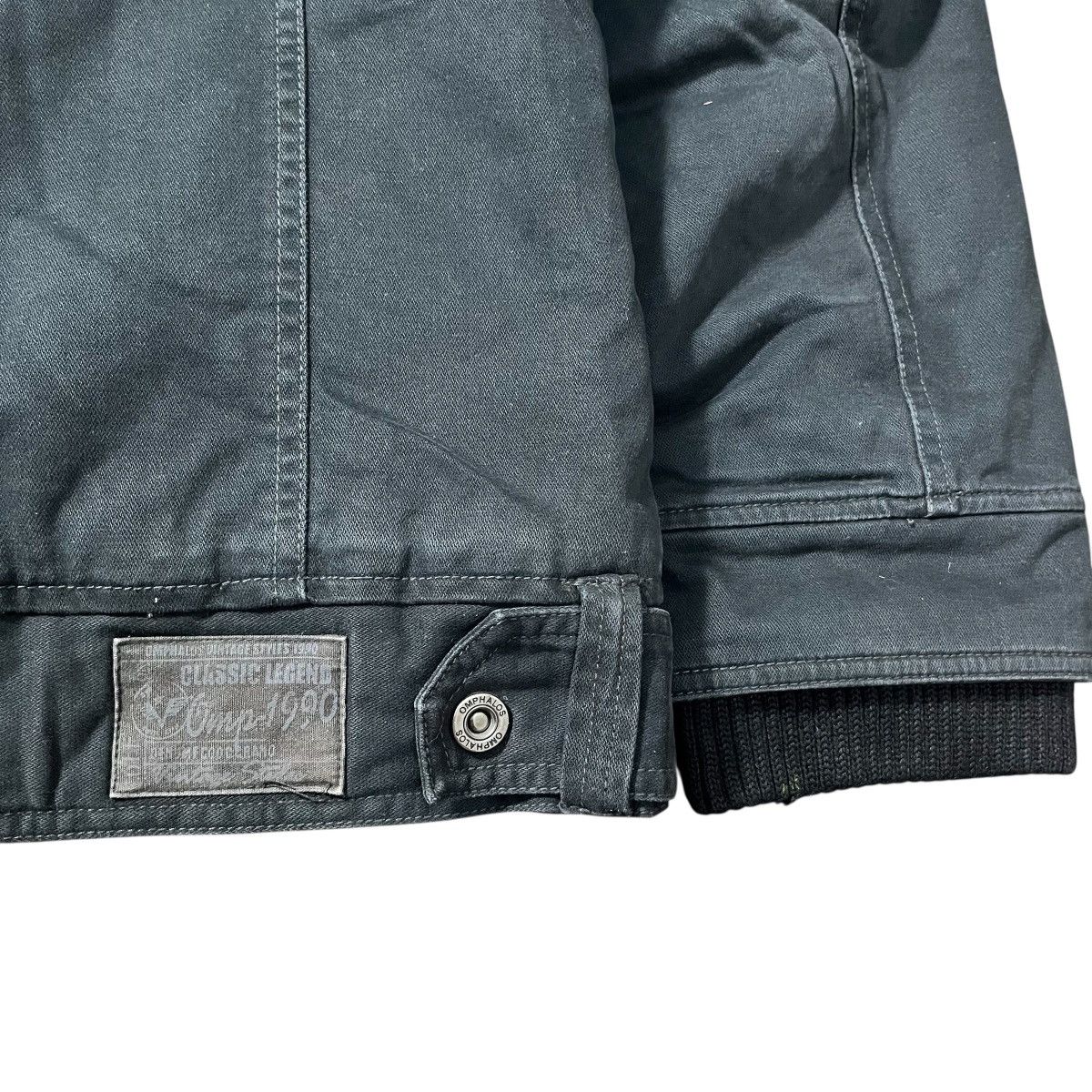 Japanese Brand OMPHALOS Canvas Jacket Fleece Lined Size US L / EU 52-54 / 3 - 12 Thumbnail