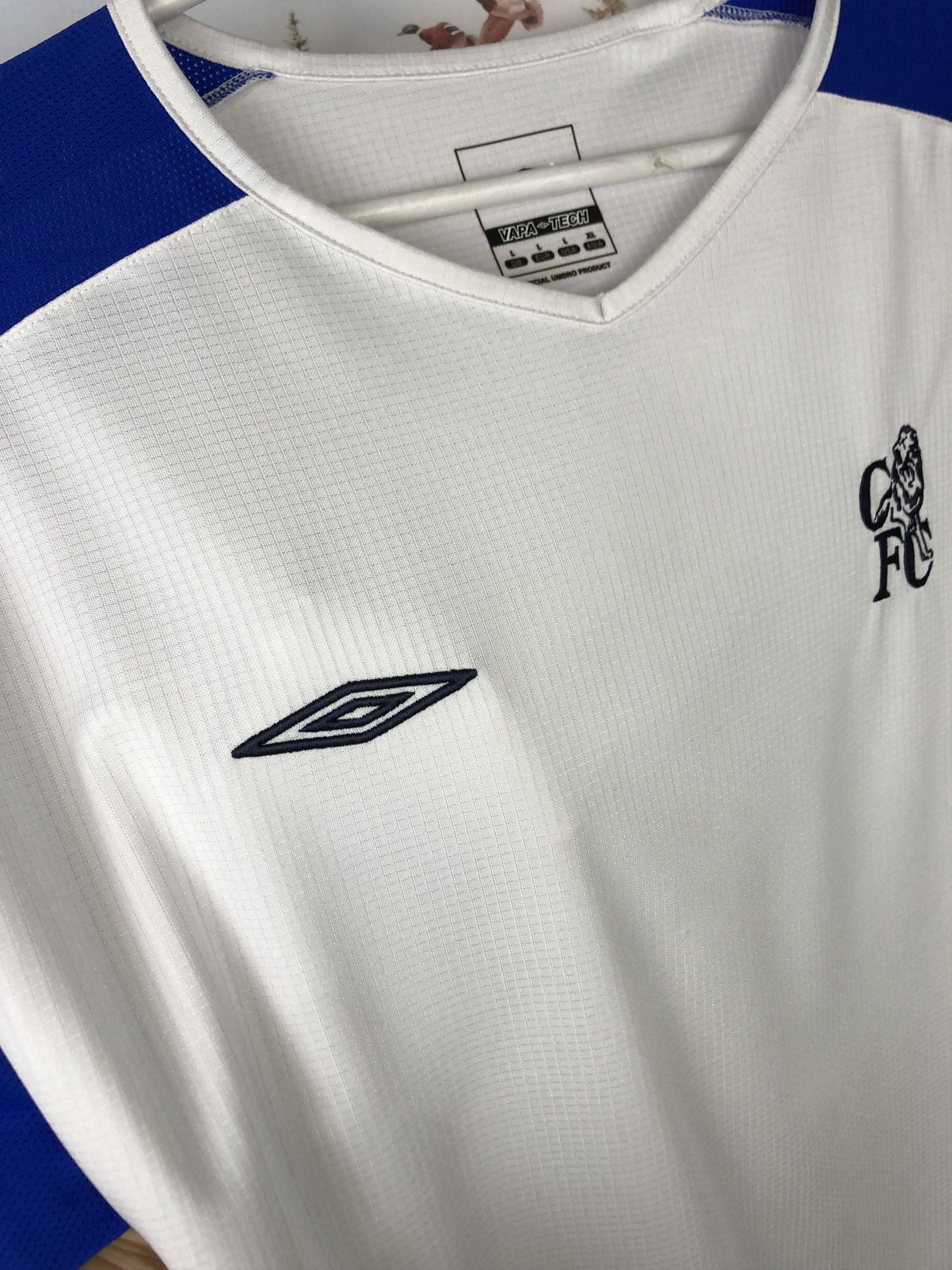 Polo Ralph Lauren Vintage Umbro Chelsea Football Train Shirt Soccer Jersey Size US L / EU 52-54 / 3 - 4 Thumbnail