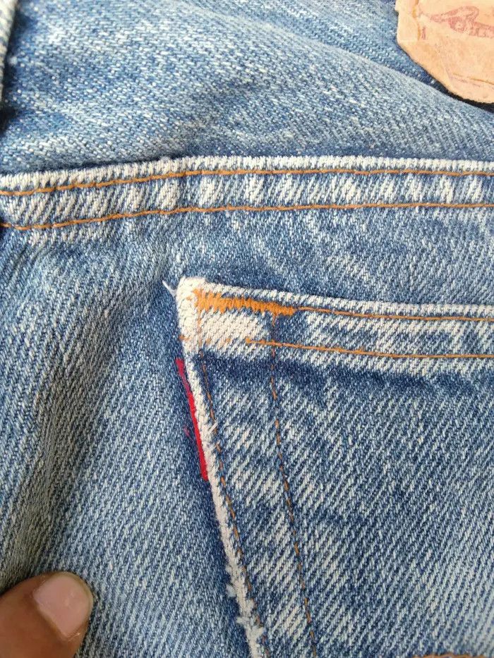 Levi's 80s Vintage Levis 501 Made In USA Distressed Jeans 31x30 Size US 31 - 4 Thumbnail