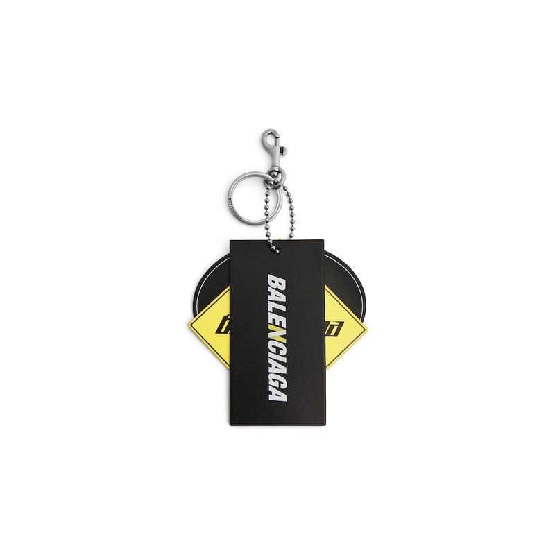 Balenciaga o1srvl11e0226 Size: OS / Keychain 3 Tags Charm in Black Size ONE SIZE - 1 Thumbnail