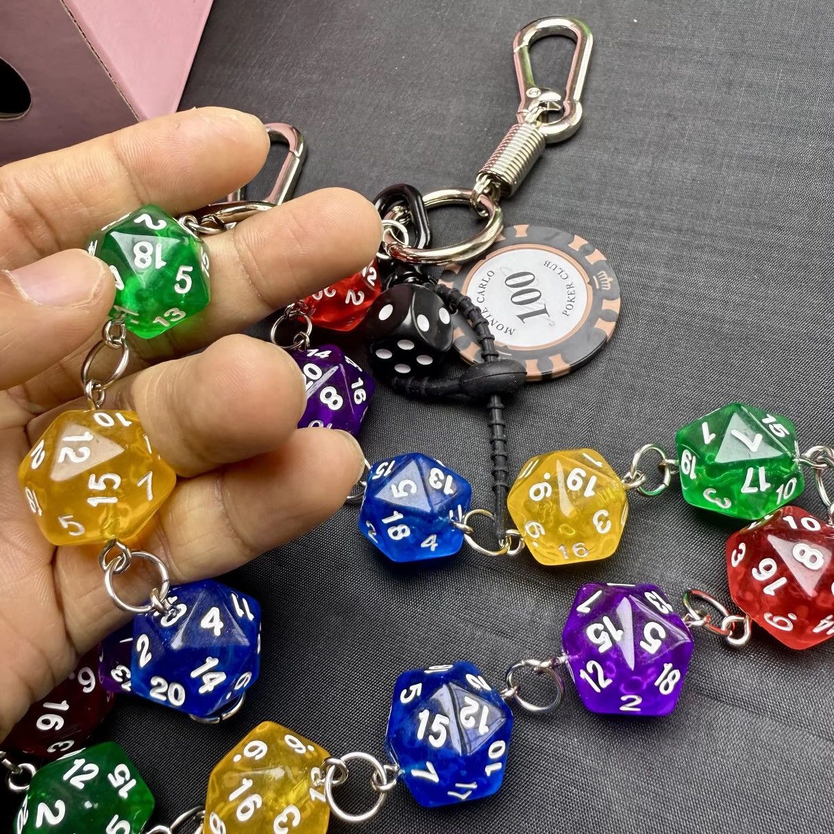 Vintage Multisided Dice Beads Waist Accessories Size ONE SIZE - 6 Thumbnail