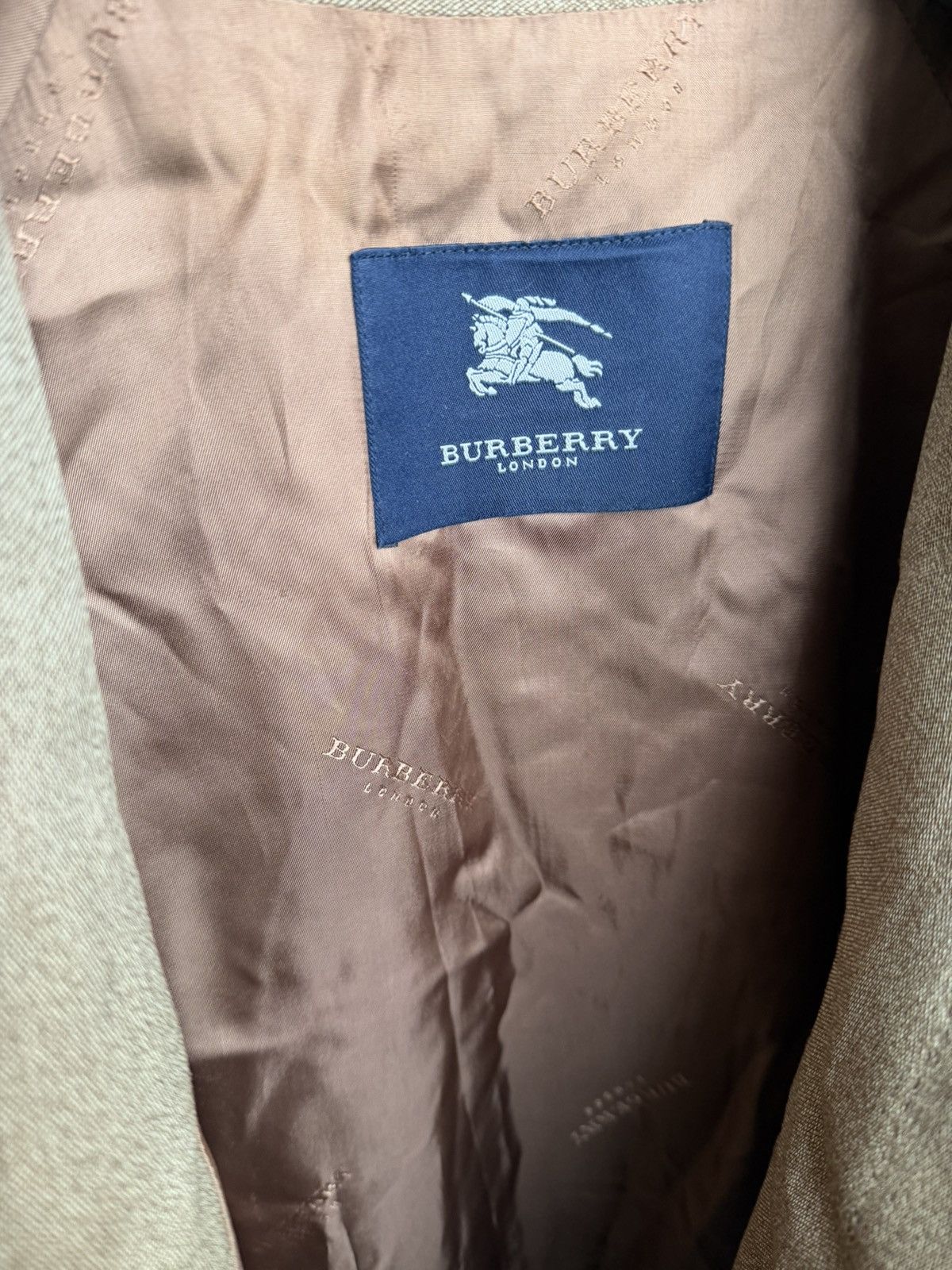 Burberry Vintage Burberry Mens Trench Coat 100%PURE NEW WOOL jacket Size US M / EU 48-50 / 2 - 8 Thumbnail