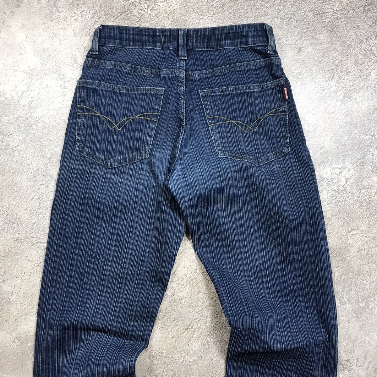 Vintage Vintage Y2K Baggy Flared Distressed Jeans Grunge Graphic 27 Size 27" / US 4 / IT 40 - 5 Thumbnail