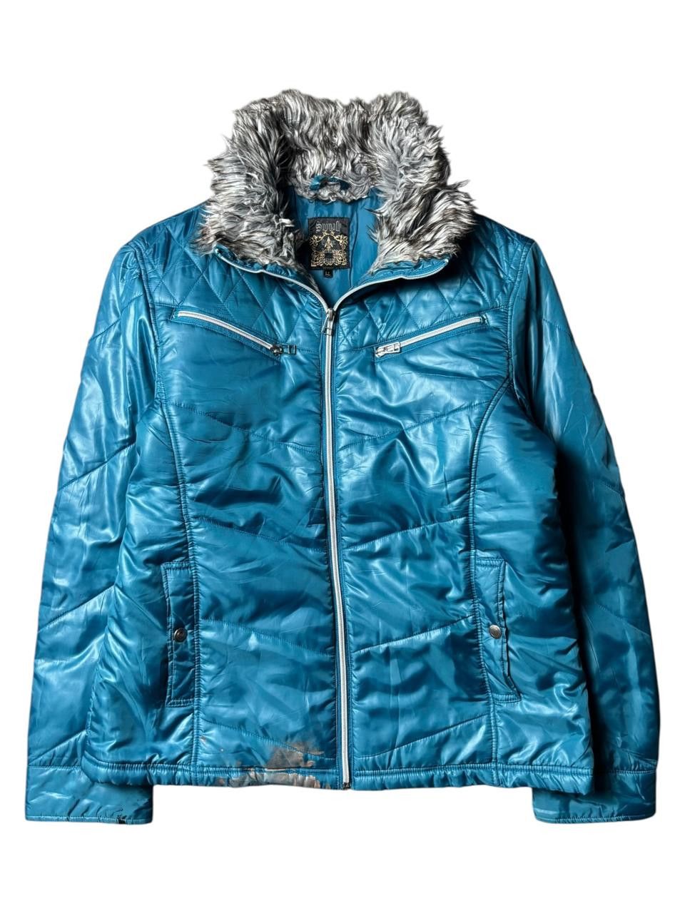 Japanese Brand 2000s Spinach Vkei Fur Warm Padded Bikers Jacket Size US L / EU 52-54 / 3 - 1 Thumbnail